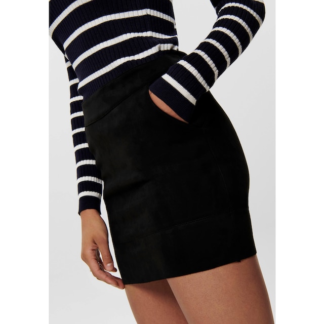 | NOOS«, mit Stretch BAUR FAUXSUEDE Lederimitatrock ONLY für SKIRT kaufen OTW »ONLJULIE