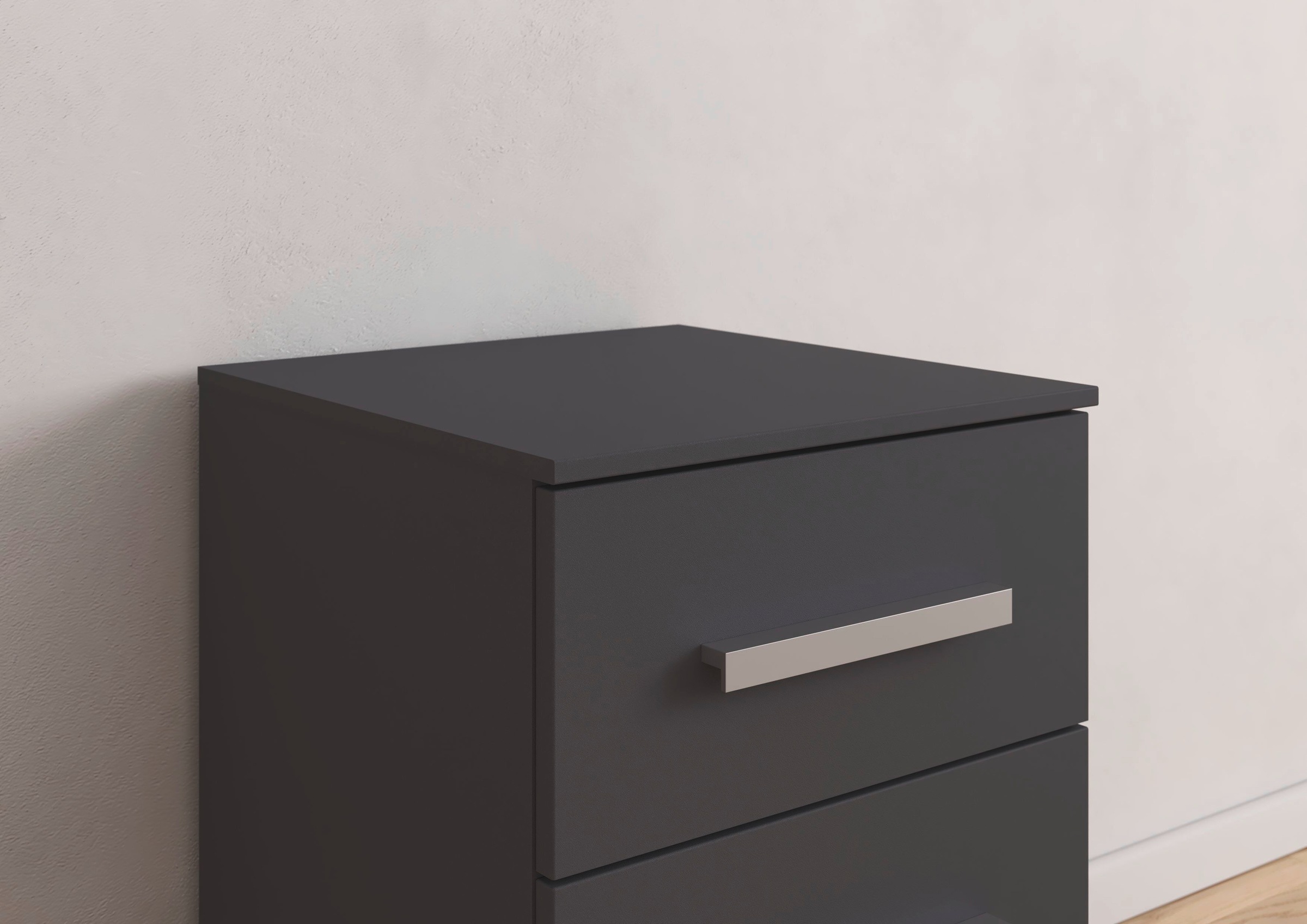 rauch Nachtkommode »Nachttisch Nachtkonsole Nachtschrank KOLUNA mit Dekorfront«, (Breite 40 cm), mit 3 geräumigen Schubladen für viel Stauraum MADE IN GERMANY