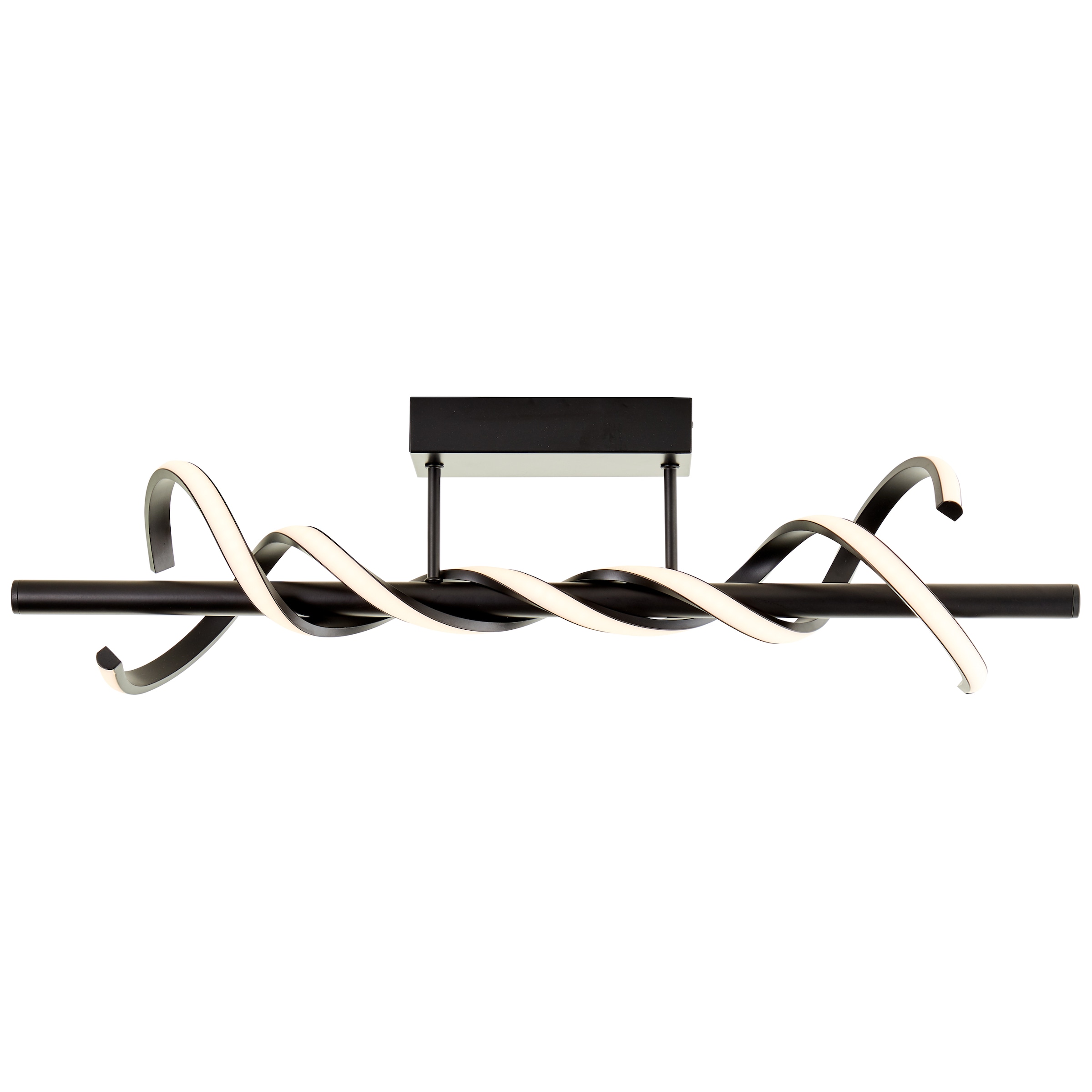 LED Deckenleuchte »Amalie«, Breite 76 cm, 2100 lm, Metall/Kunststoff, schwarz