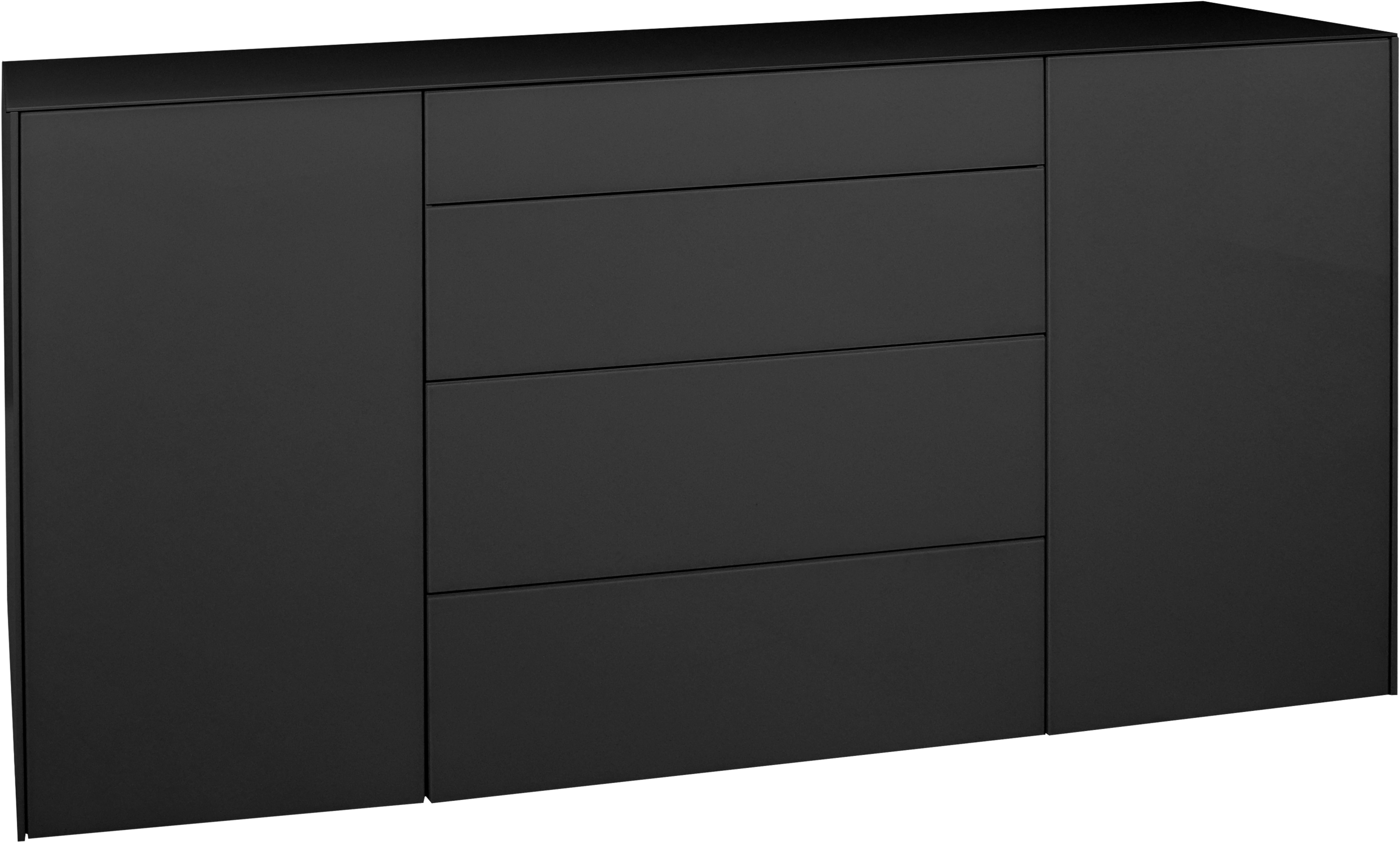 Mäusbacher Kommode "Imola" Kommode mit Glasfront und Glasoberplatte