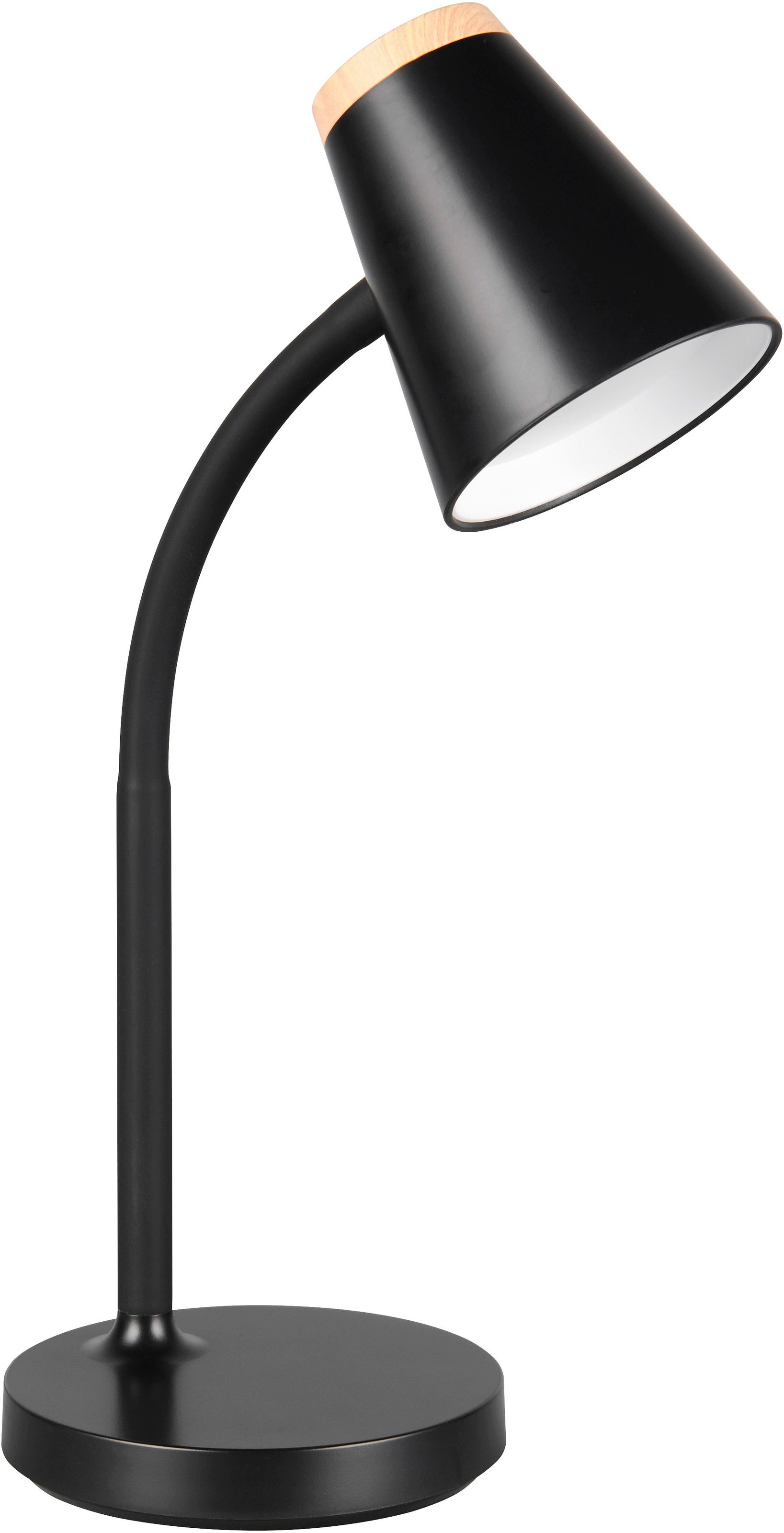 REALITY Leuchten LED Tischleuchte »PONGO, LED Tischleuchte m. Kippschalter, 4,5W 500 Lumen 3000K warmweiß«, 1 flammig, Leuchtmittel LED-Board | LED fest integriert, flexibel verstellbare Leselampe, Schreibtischlampe Höhe 36cm
