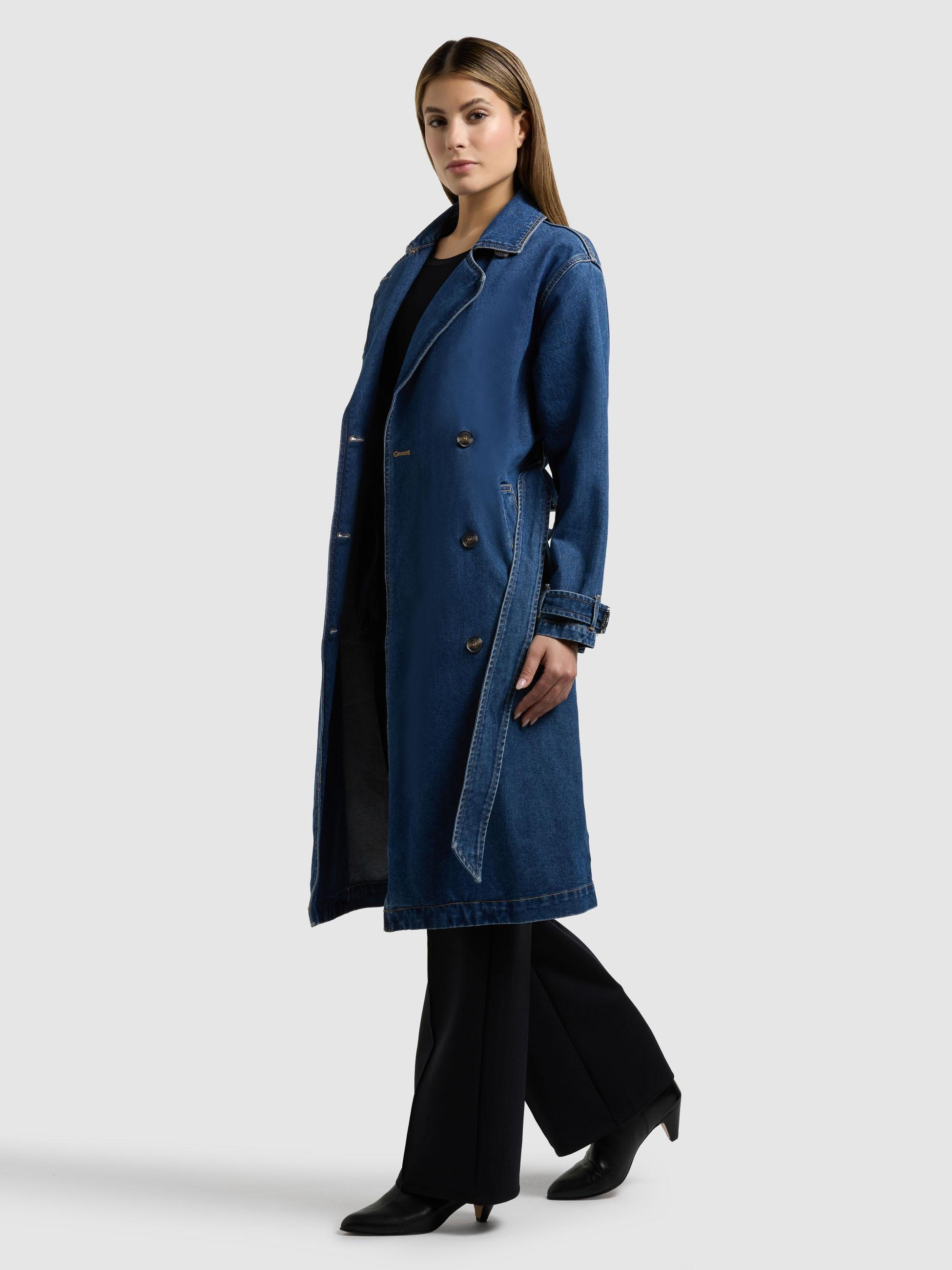 khujo Langmantel »Hera« Trenchcoat aus Jeans