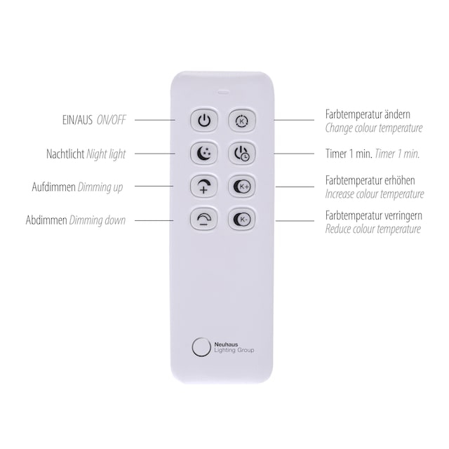 Paul Neuhaus Deckenleuchte »LOOP«, 3 flammig-flammig, LED, CCT - über  Fernbedienung, dimmbar, Infrarot inkl., Memory kaufen | BAUR