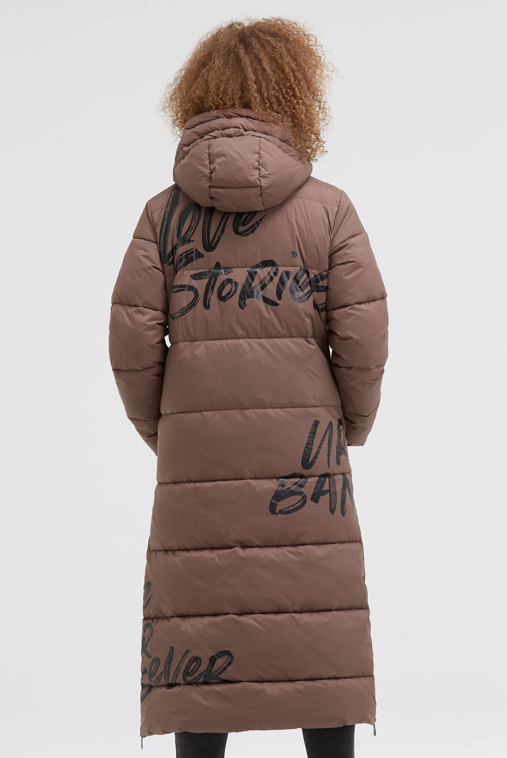 SOCCX Langmantel , mit seitlichen Reißverschlüssen am Saum
