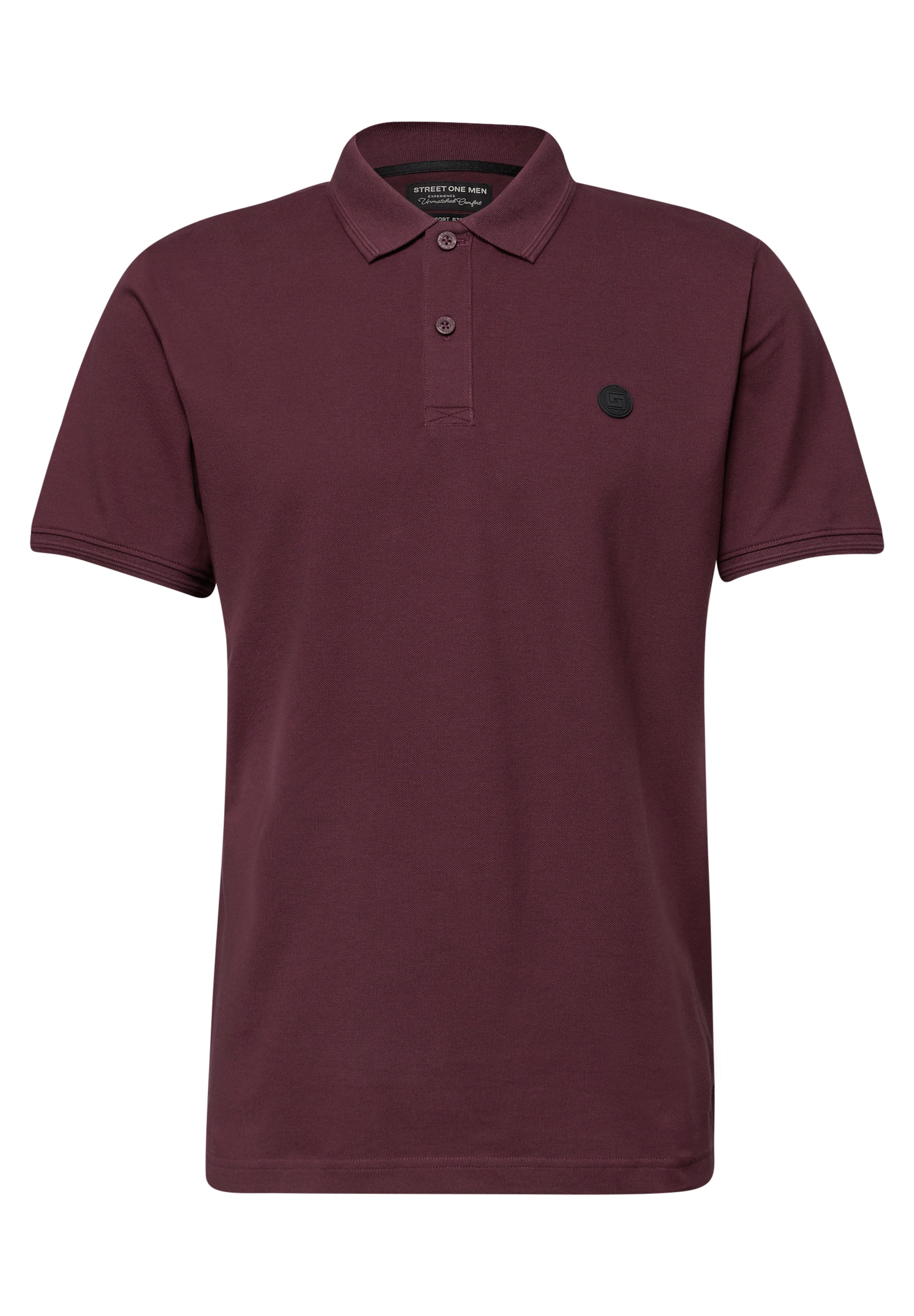STREET ONE MEN Poloshirt aus Baumwolle mit Stretchante