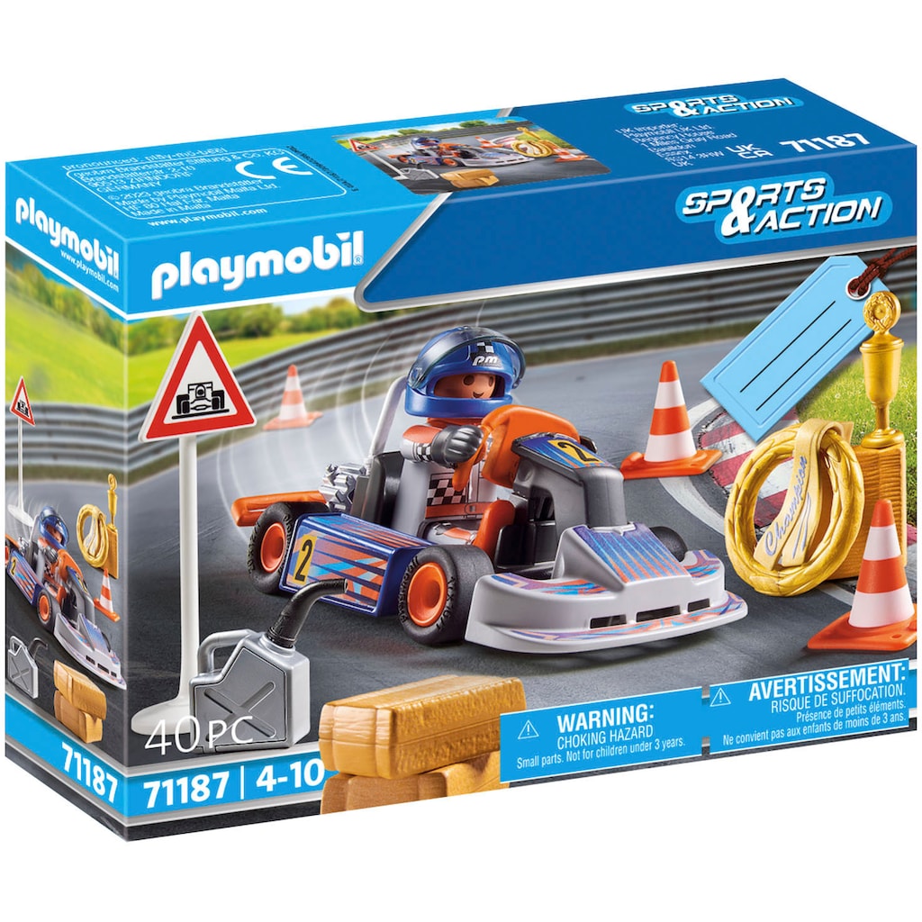 Playmobil® Konstruktions-Spielset »Racing-Kart (71187), Sports & Action«, (40 St.)