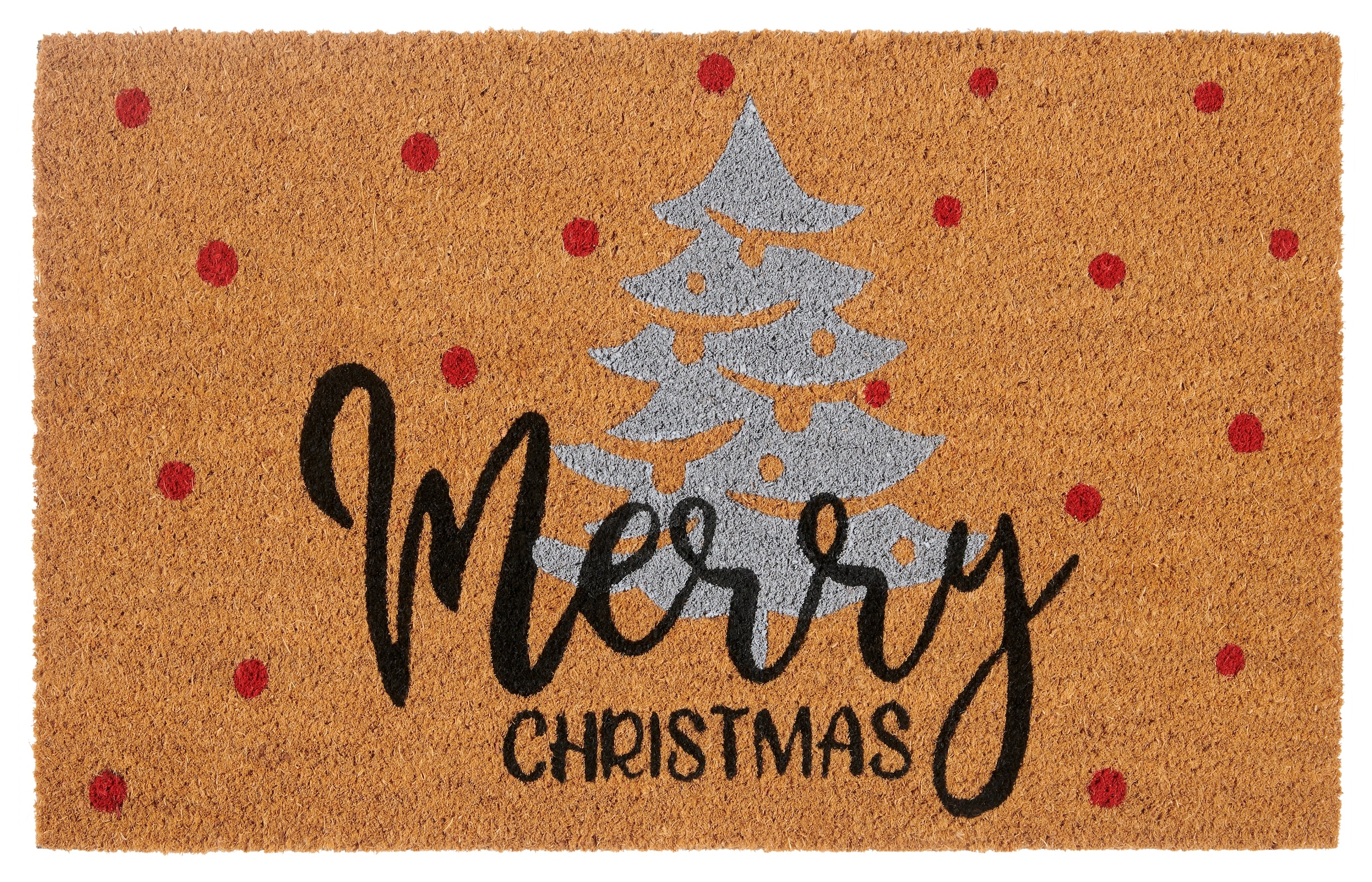 HANSE Home "Kokos Silver Christmas Gifts, Türmatte" rechteckig 15 mm Höhe S günstig online kaufen