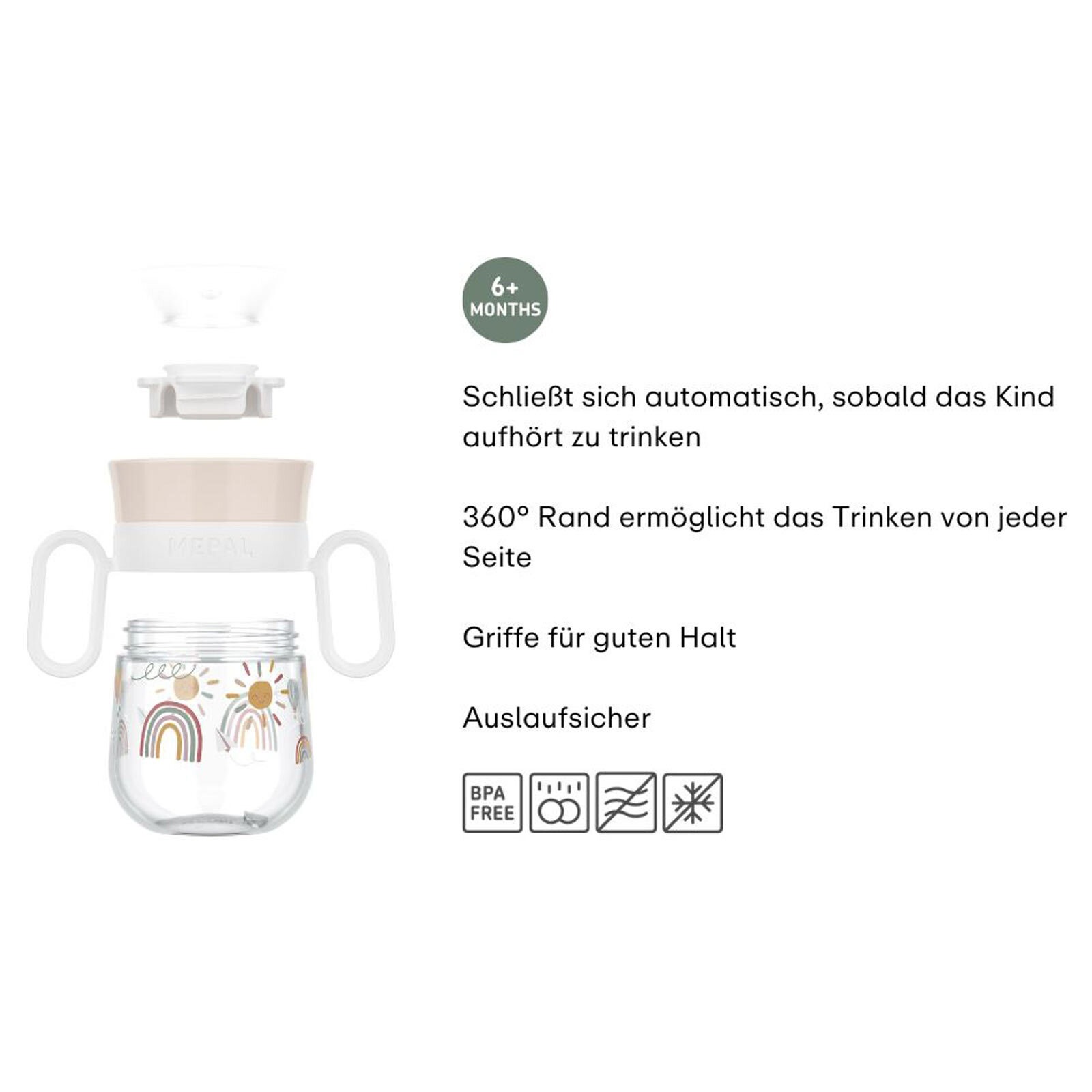 Mepal Kinderbecher »360° Trinklernbecher Mio (2025) 200 ml«
