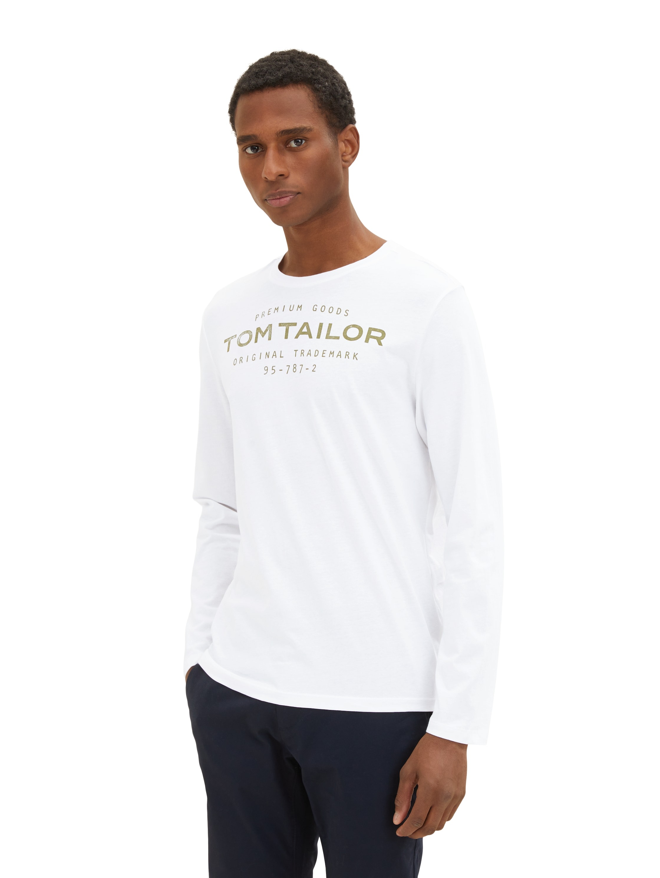TOM TAILOR Langarmshirt, (Packung, 2 tlg.), mit Logo Print günstig online kaufen