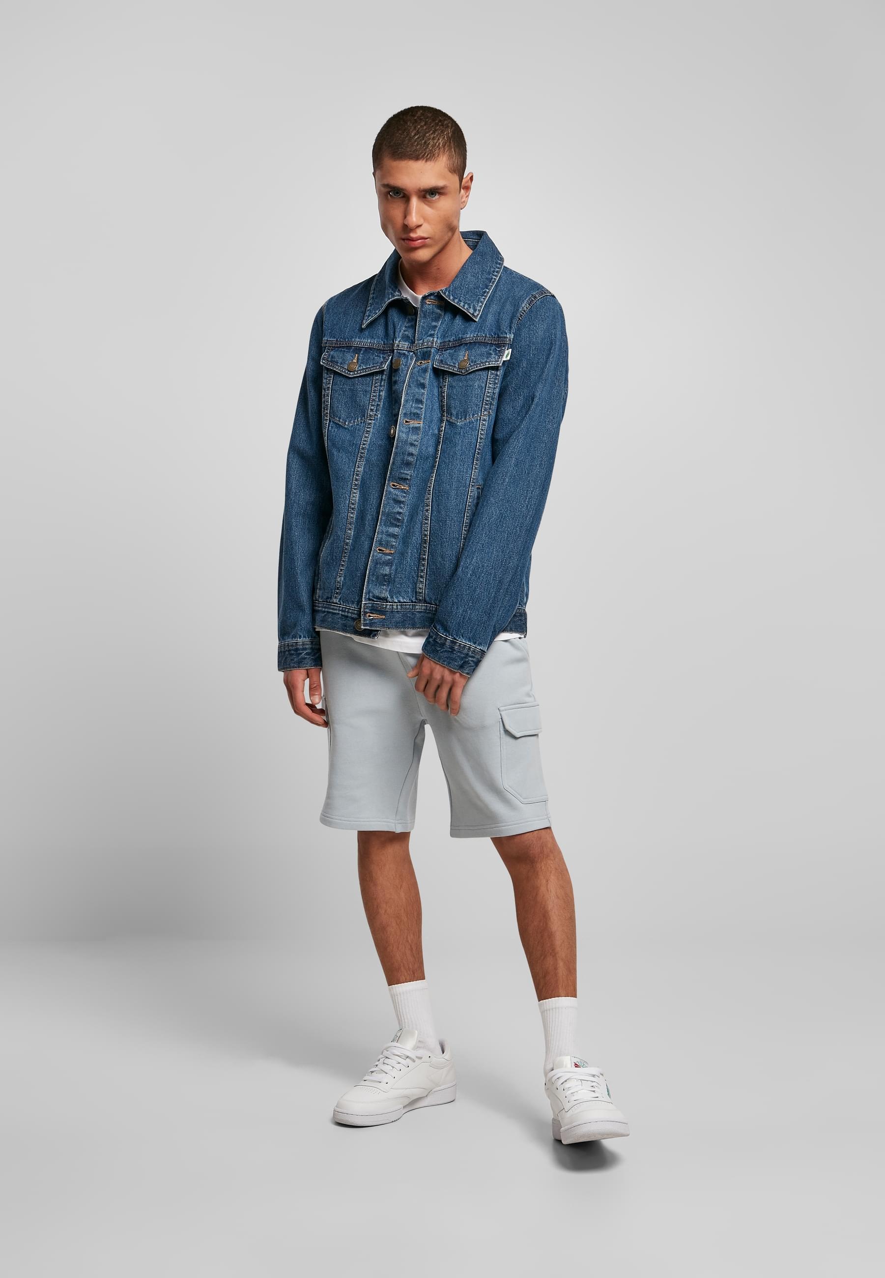 URBAN CLASSICS Jeansjacke »Urban Classics Herren Organic Basic Denim Jacket«, (1 St.), ohne Kapuze