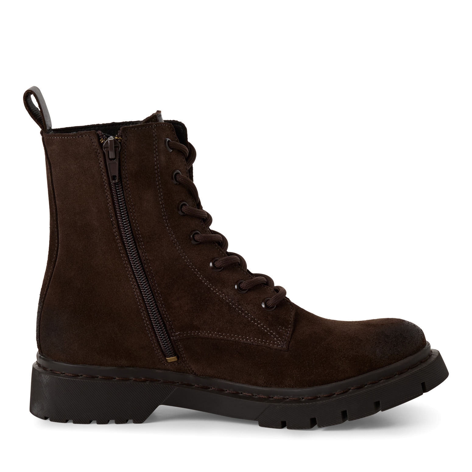 Tamaris Schnürstiefelette, Blockabsatz, Schnürboots, Herbstschuh mit Ziernähten