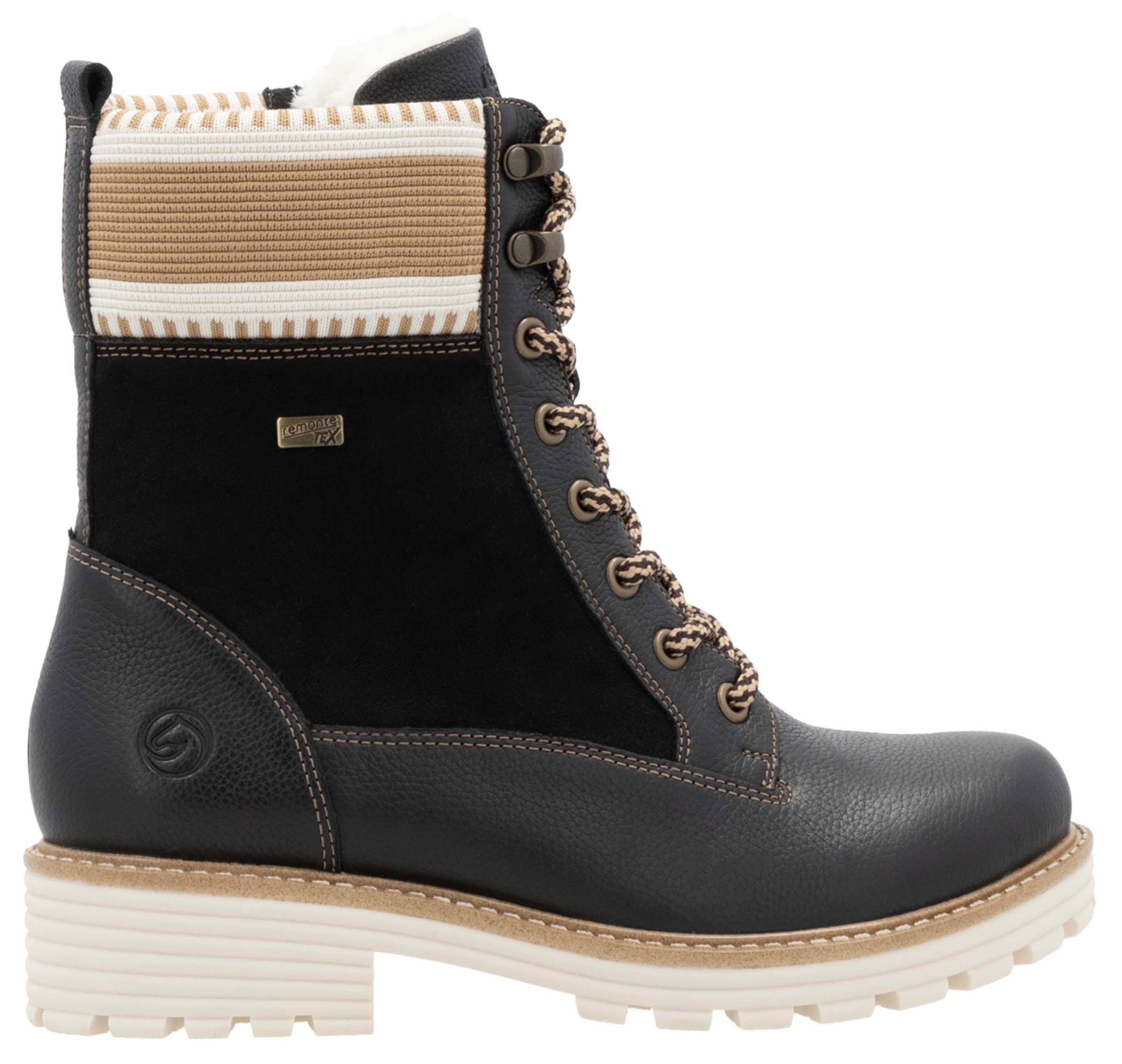 Remonte Winterboots »Elisabeth Hurley-Collection«, Schnürboots, Schnürstiefelette mit wasserabweisender TEX-Membran