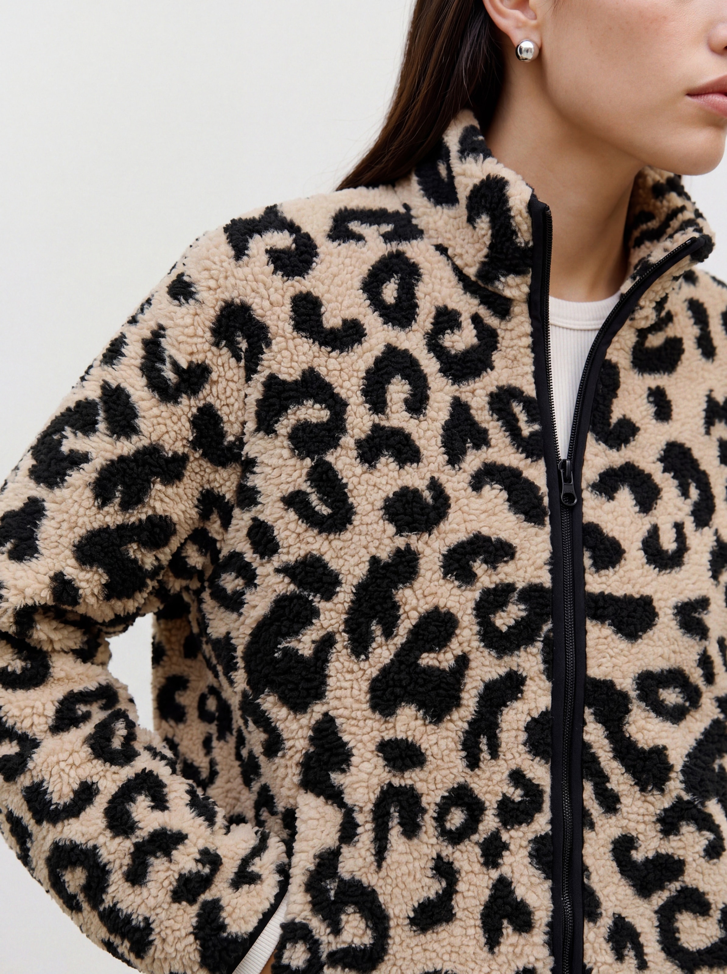 Vero Moda Plüschjacke »VMCLEOLEO SHORT TEDDY JACKET LCS« Polyester