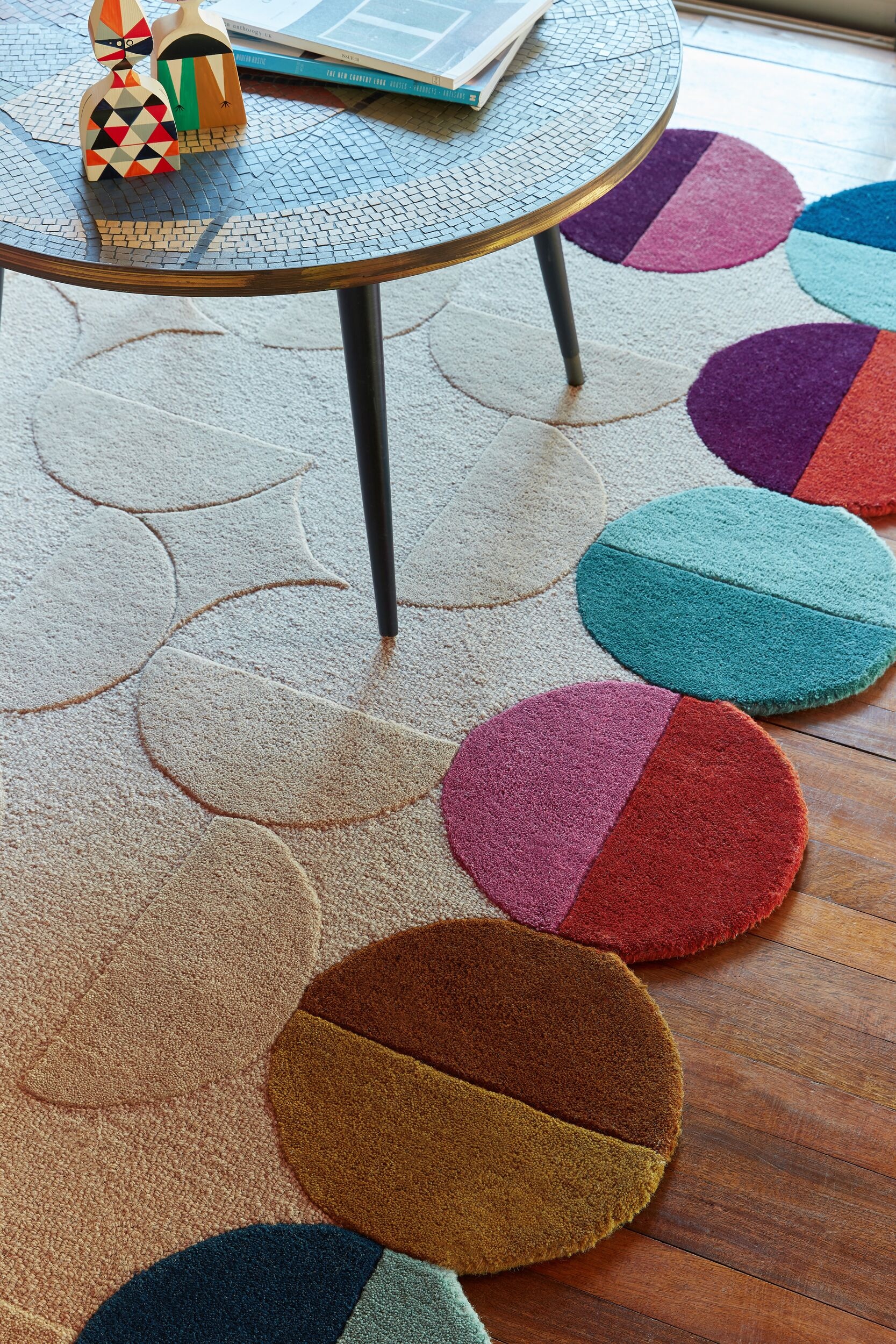 FLAIR RUGS Wollteppich »Mia Scallop 2«, rechteckig, 12 mm Höhe, in Jakobsmuschel-Form