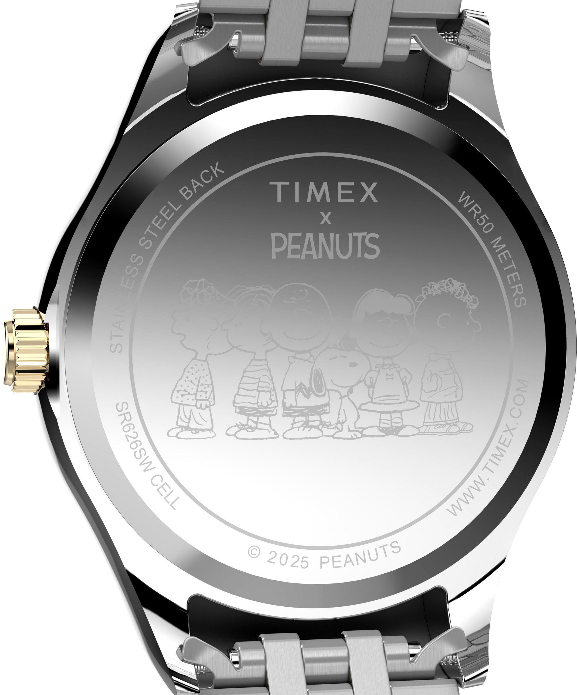 Timex Quarzuhr »PEANUTS LEGACY«, Armbanduhr, Damenuhr,Edelstahlarmband, Leuchtzeiger