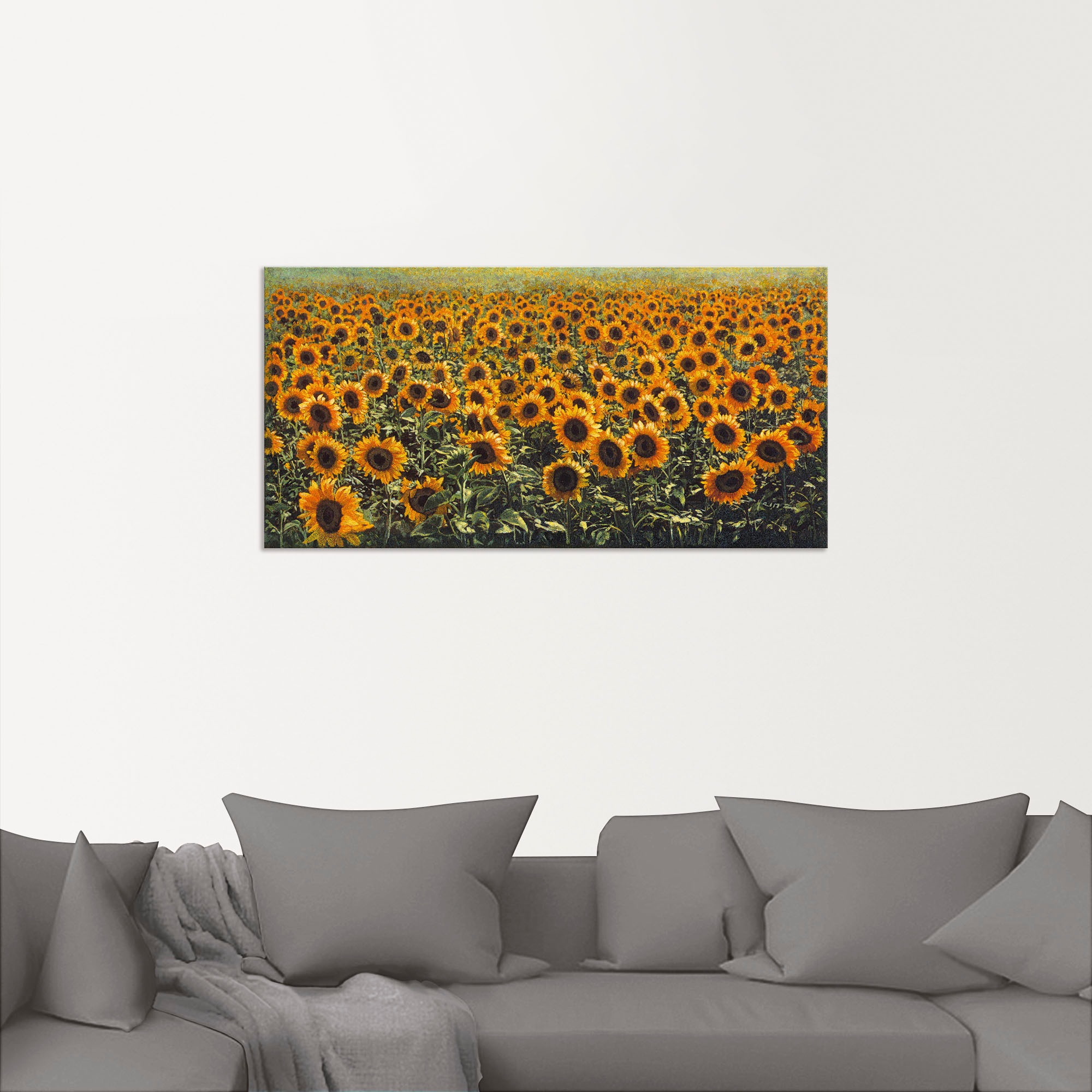 Thumbnail - Artland Wandbild "Sonnenblumenfeld", Blumenwiese, (1 St.), als Alubild, Outdoorbild in verschied. Größen