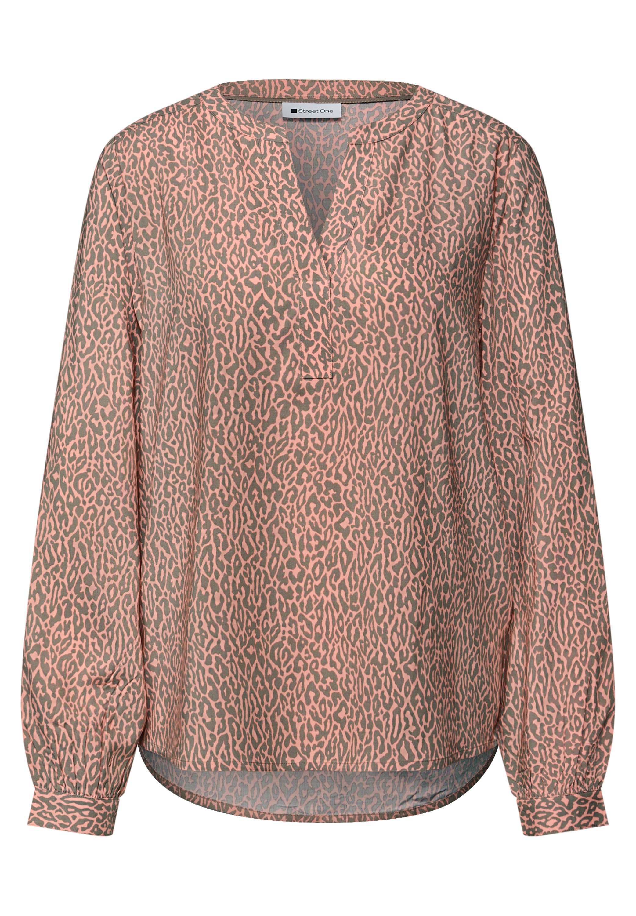 STREET ONE Langarmbluse mit Leoprint