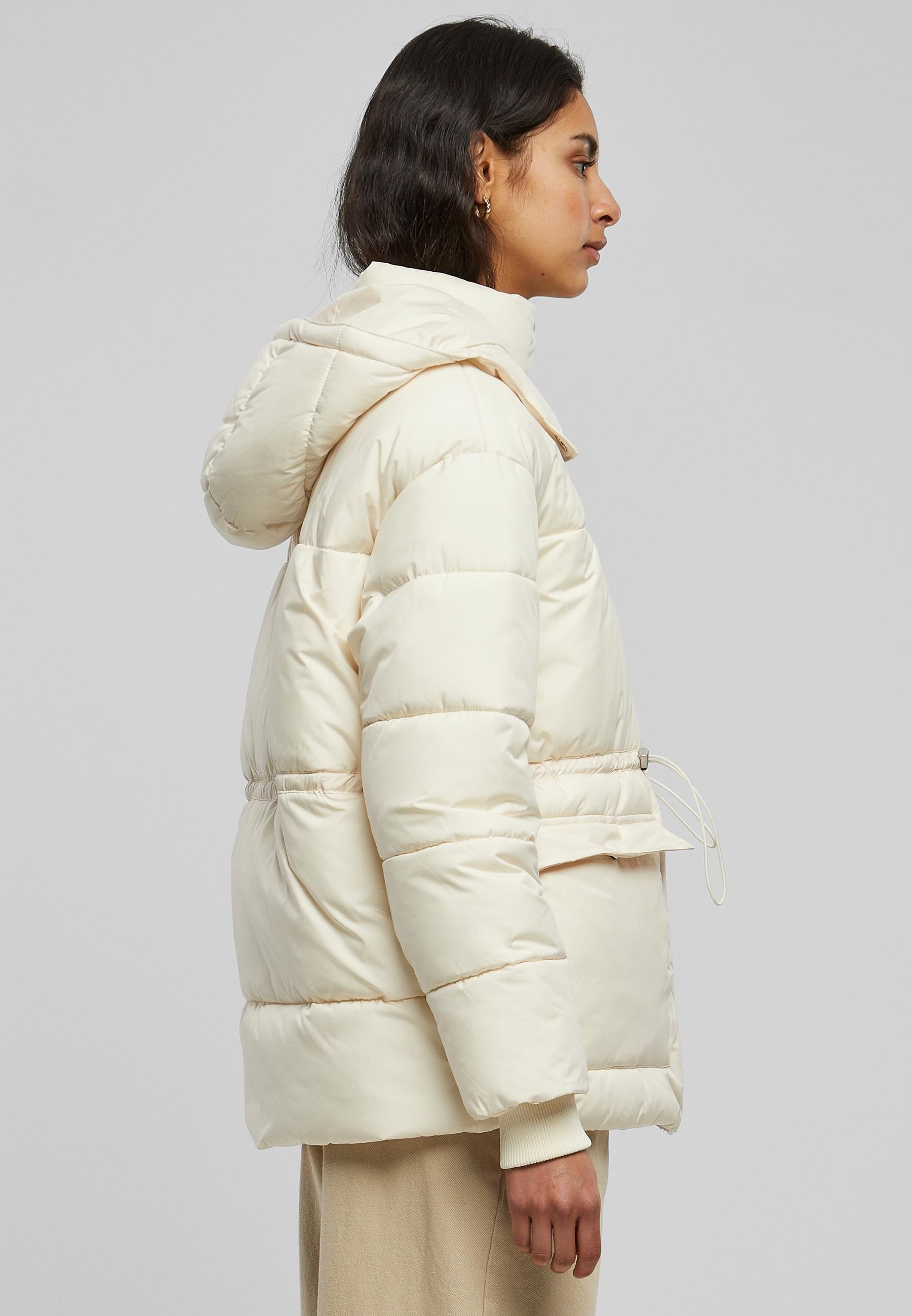 URBAN CLASSICS Winterjacke »Urban Classics Damen Ladies Waisted Puffer Jacket«, (1 St.), mit Kapuze
