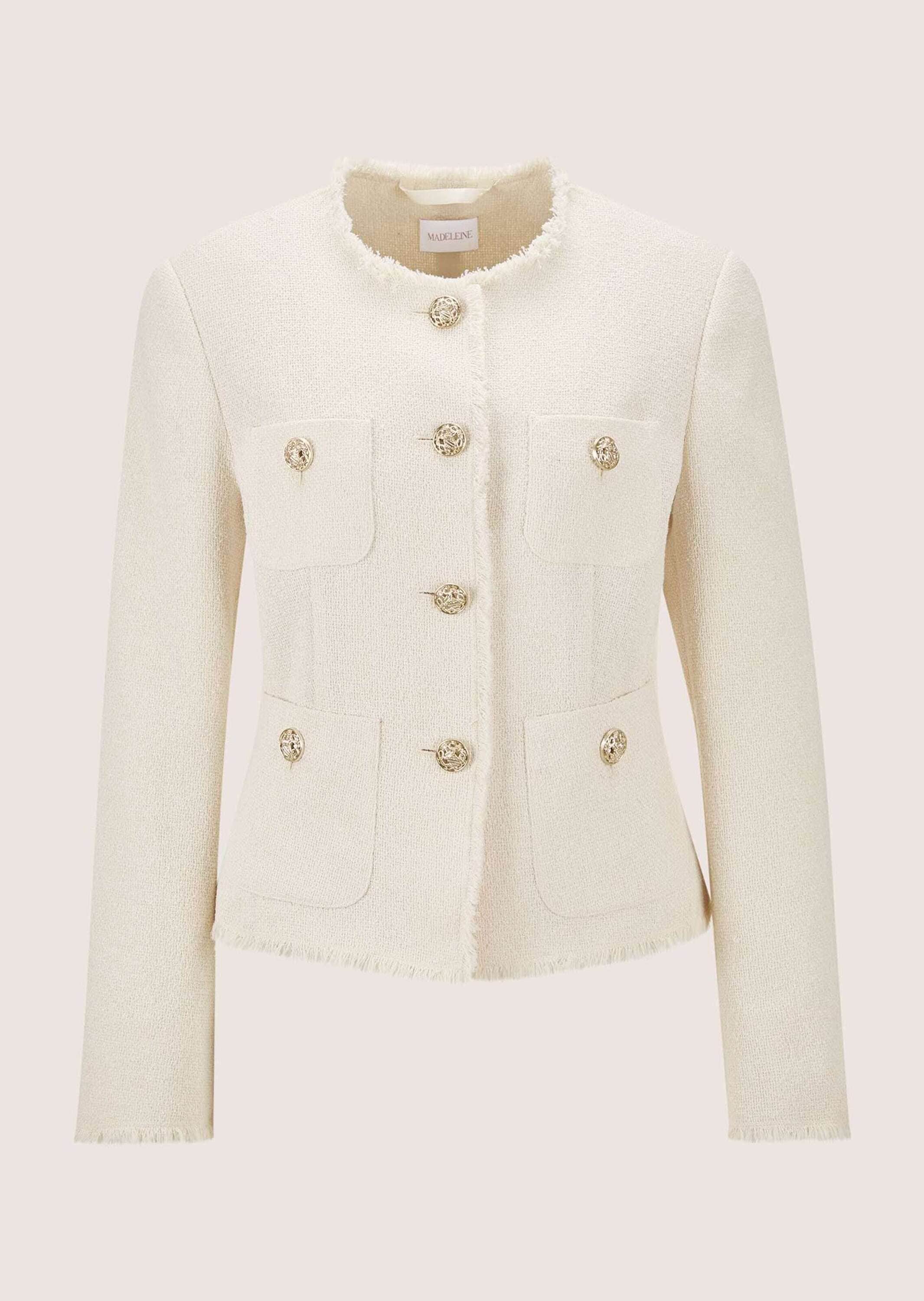 MADELEINE Kurzblazer "Blazer Eleganter Kurzblazer mit Taschen"