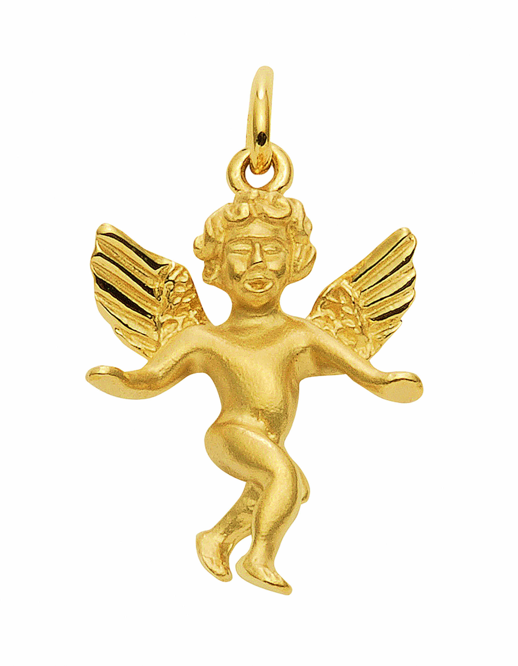 Adelia´s Kettenanhänger »Damen Goldschmuck 585 Gold Anhänger Engel«, 585 Gold Goldschmuck für Damen