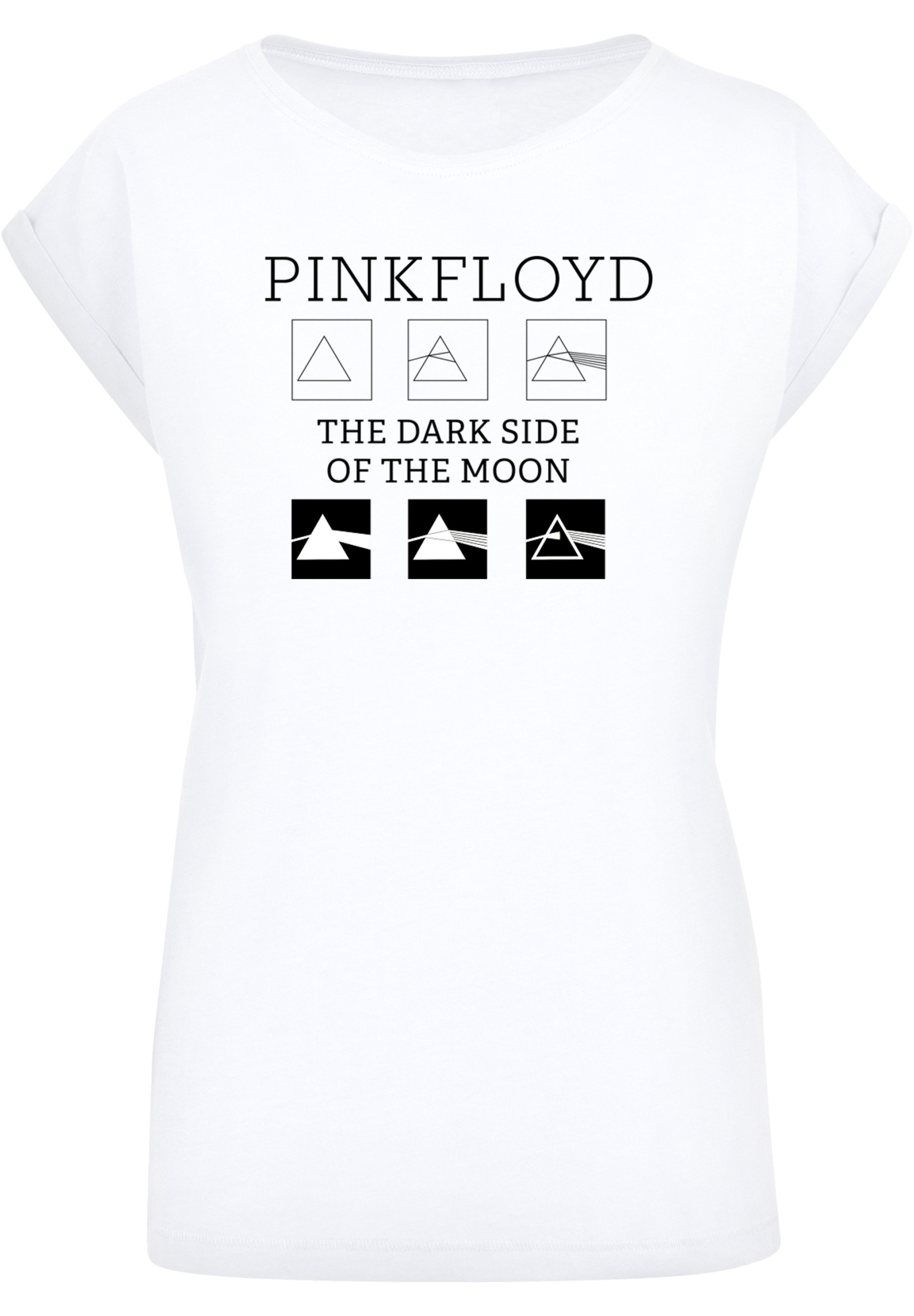 F4NT4STIC T-Shirt »Pink Floyd Pyramids Minimalistic Prism Logo Dreieck«, Damen,Premium Merch,Regular-Fit,Kurze Ärmel,Bandshirt