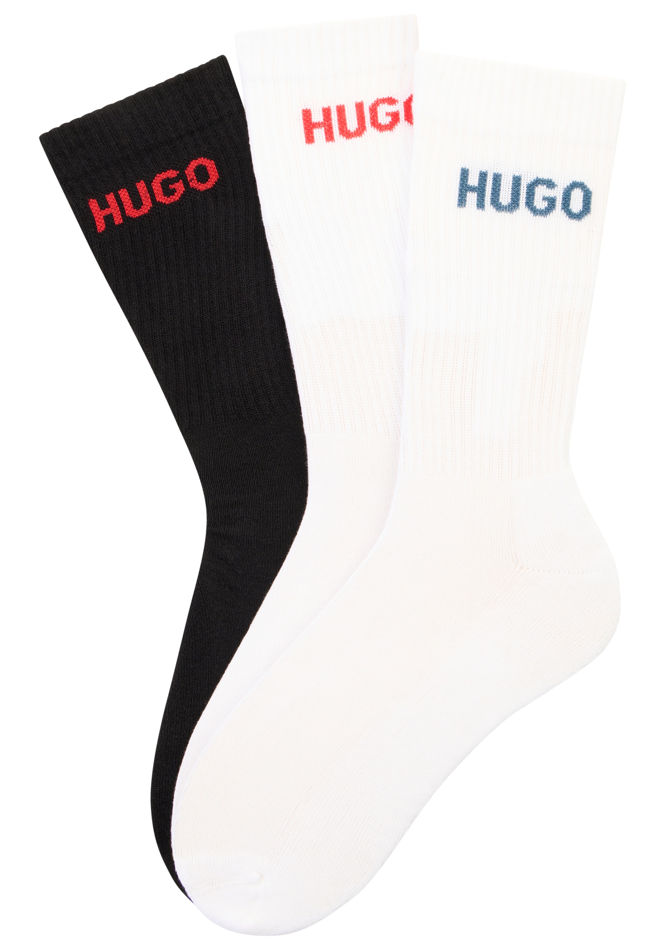 HUGO Underwear "6P QS RIB LOGO CC" Packung, 6er Pack, 6 Paar tlg. mit einge günstig online kaufen