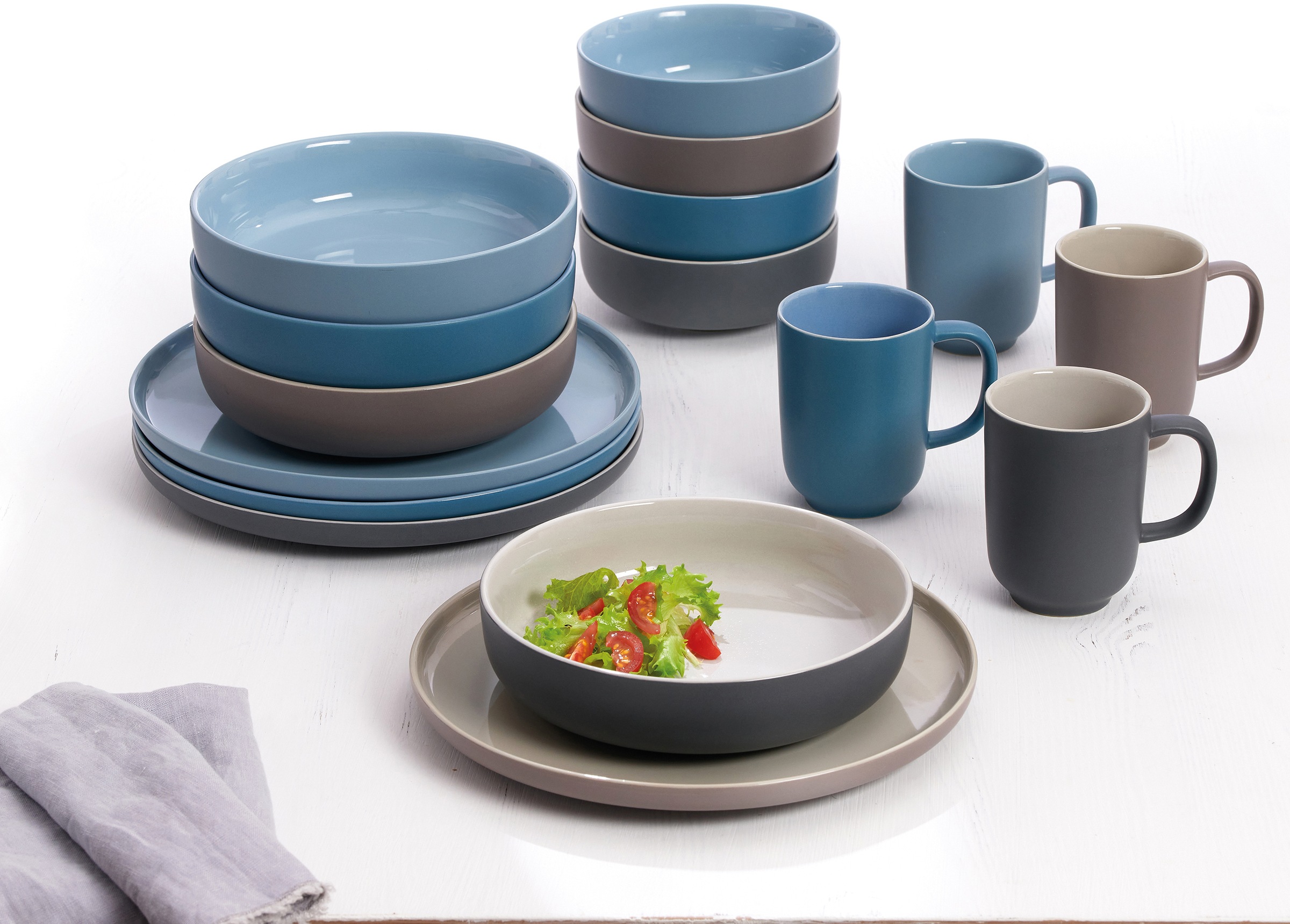 Thumbnail - Ritzenhoff & Breker Kombiservice "Geschirr-Set, Service Jasper" im Scandic Style, 16 Teile, für 4 Personen