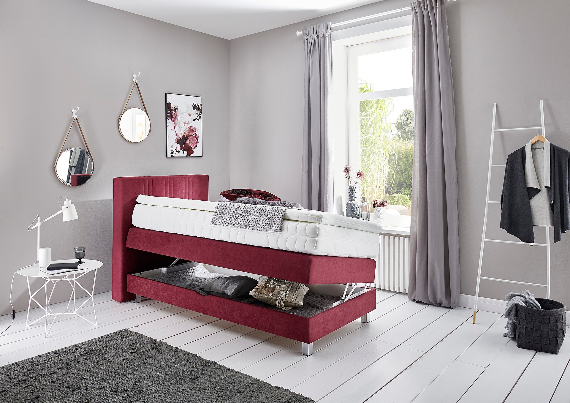 Westfalia Schlafkomfort Boxspringbett, wahlweise mit Bettkasten und Topper