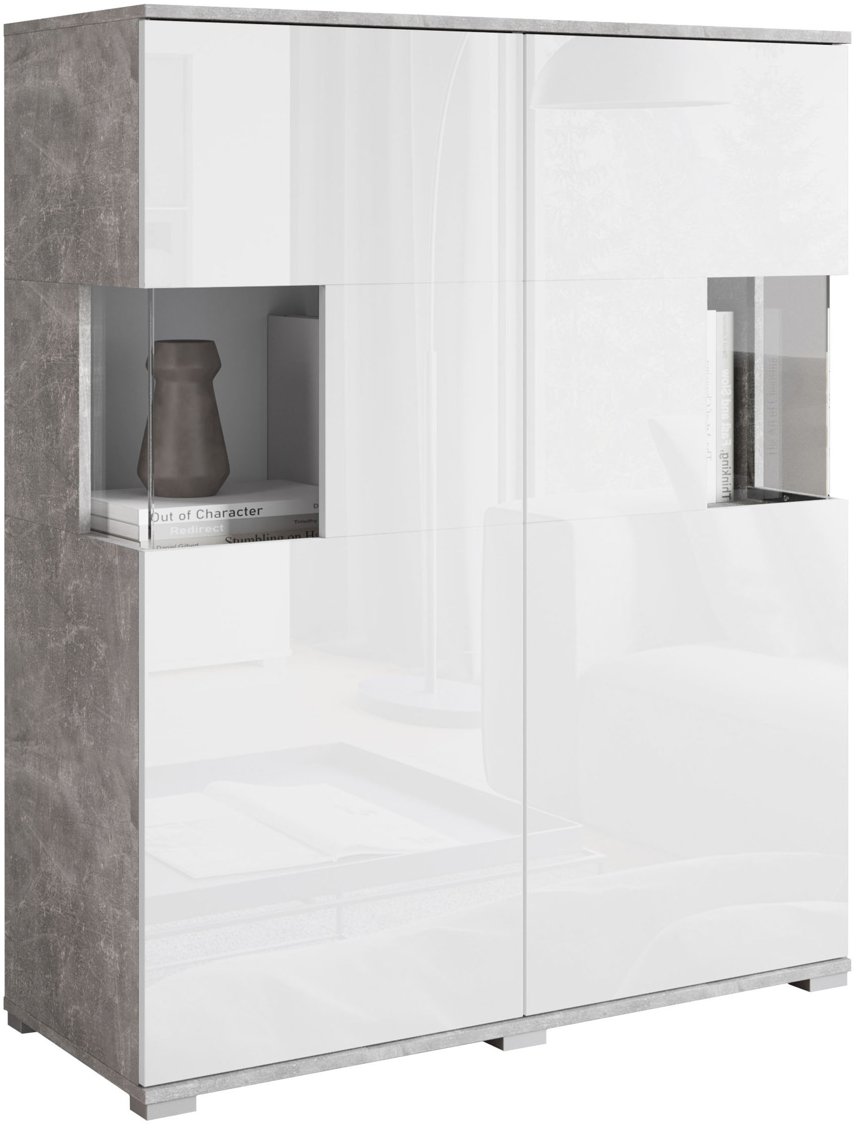 INOSIGN Highboard "Kenia", (1 St.), Modernes Highboard mit Glastüren, Breit günstig online kaufen