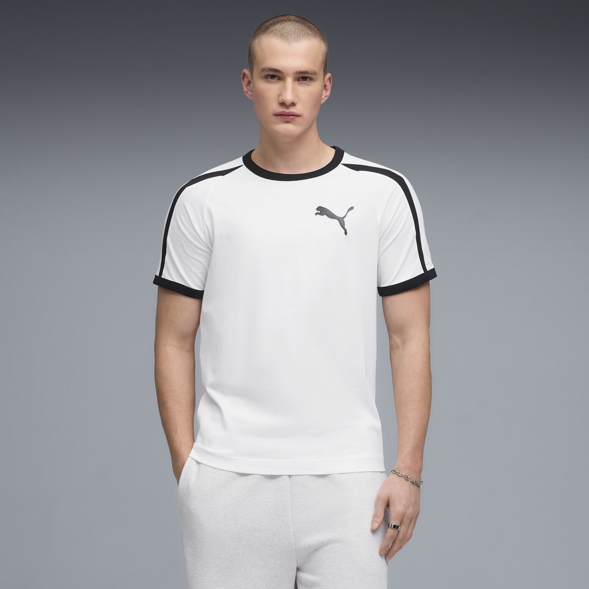 PUMA T-Shirt »T7 Big Cat Ringer-T-Shirt Herren«