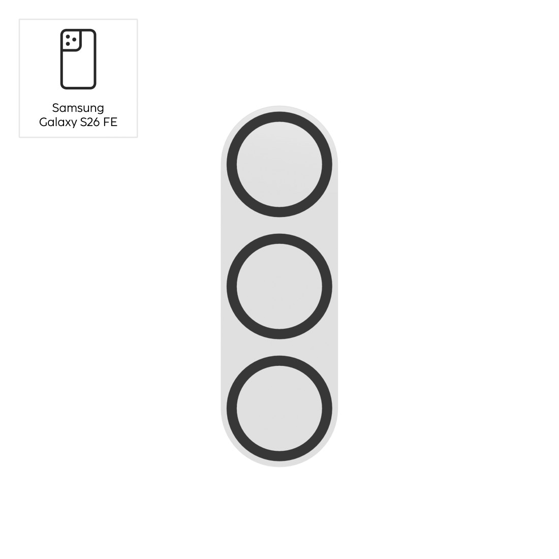 Hama Kameraschutzglas »Kamera-Schutzglas 9H für Samsung Galaxy S26 FE« für Samsung Galaxy S26 FE 9H-Härte, Antireflexionsbeschichtung, gehärtetes Glas, passgenau