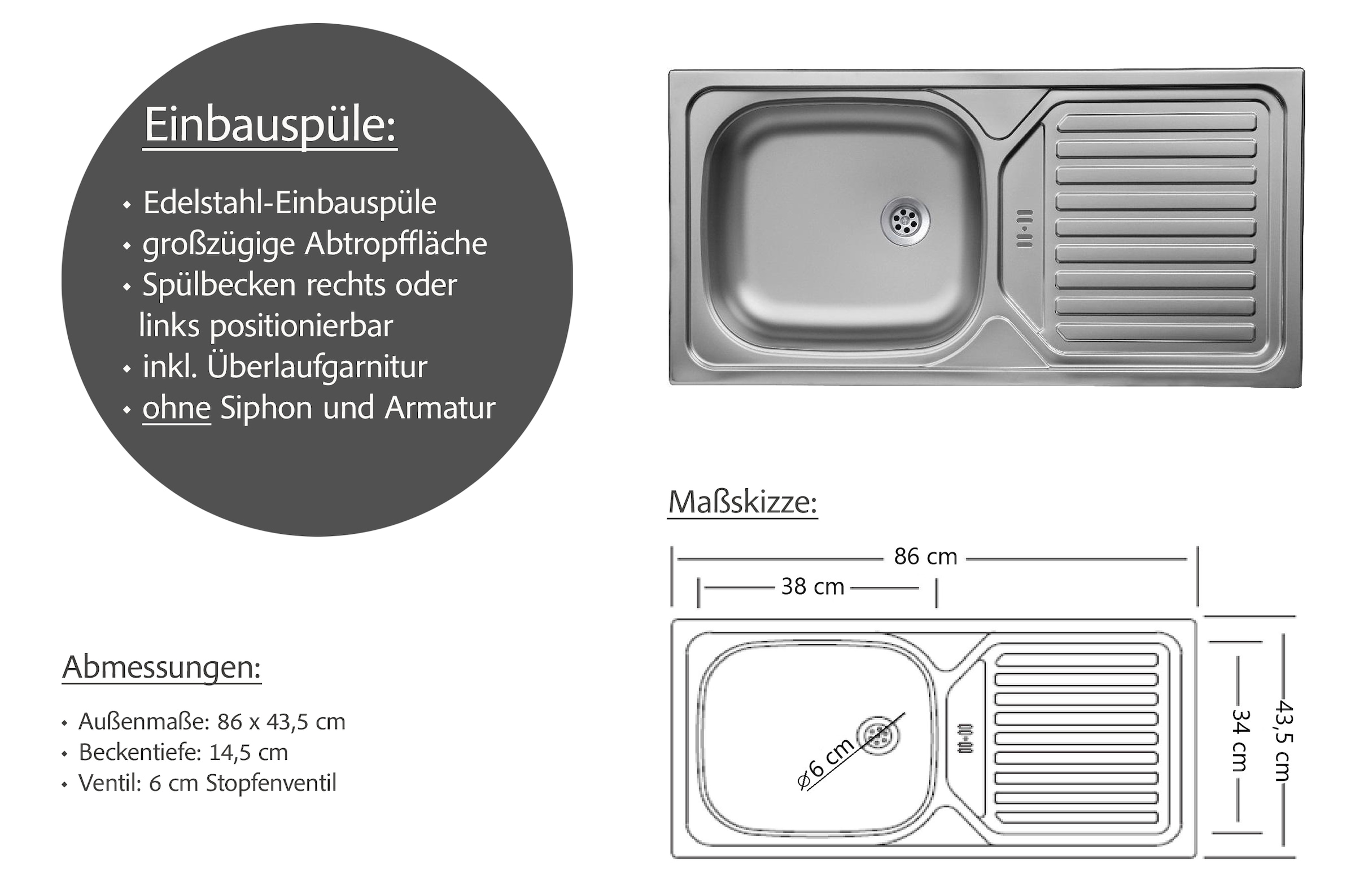 KOCHSTATION Küchenzeile »KS-Betty«, Breite 220 cm, mit E-Geräten von Bauknecht
