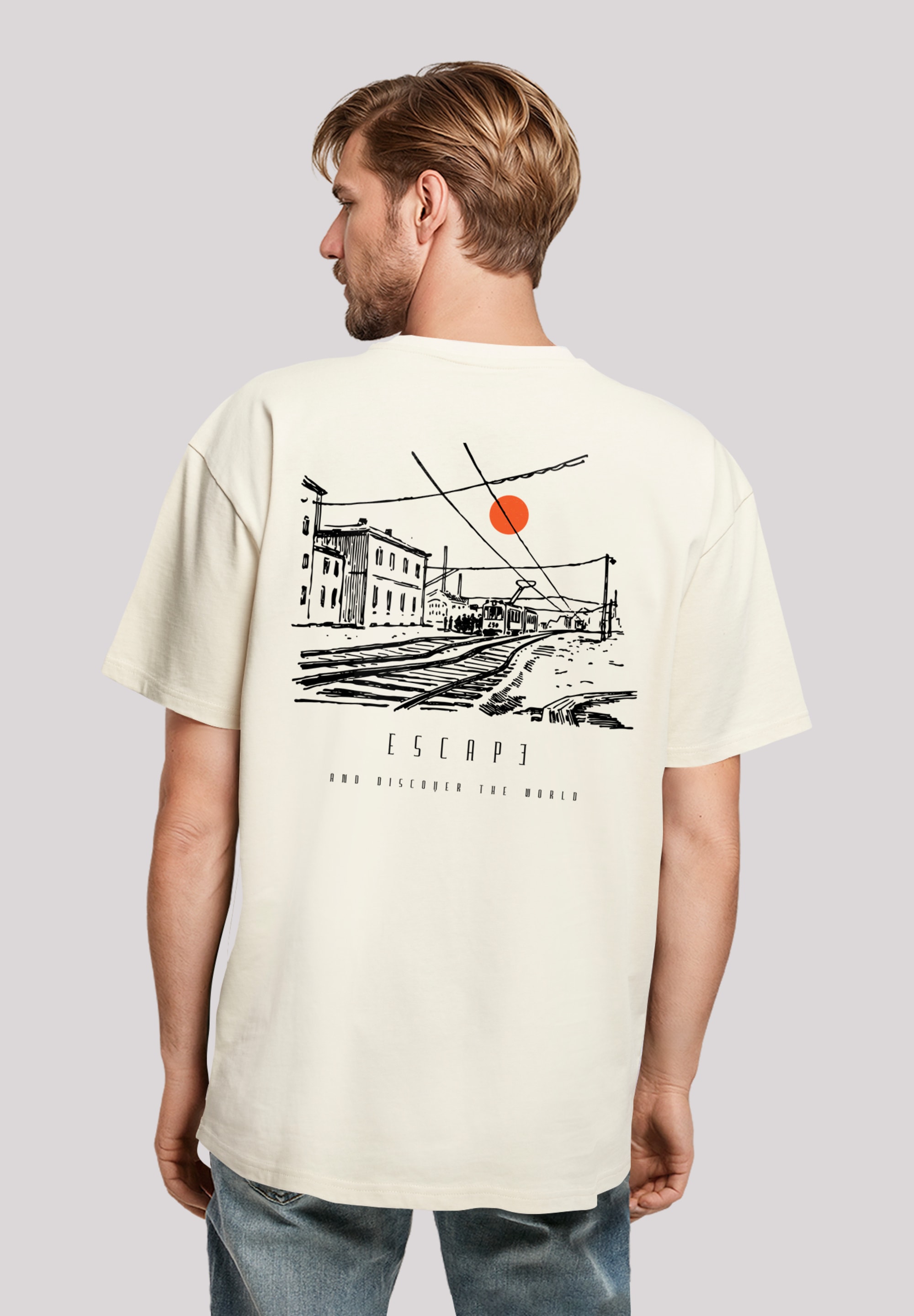 F4NT4STIC T-Shirt "Oversize Escape Discover the World Town", Premium Qualit günstig online kaufen