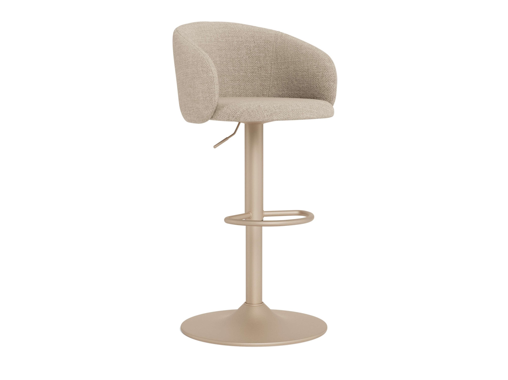 ACTONA GROUP Barhocker "Hocker" 1 Stk. tlg. beiger Stoff, mit Gaslift, Fußs günstig online kaufen