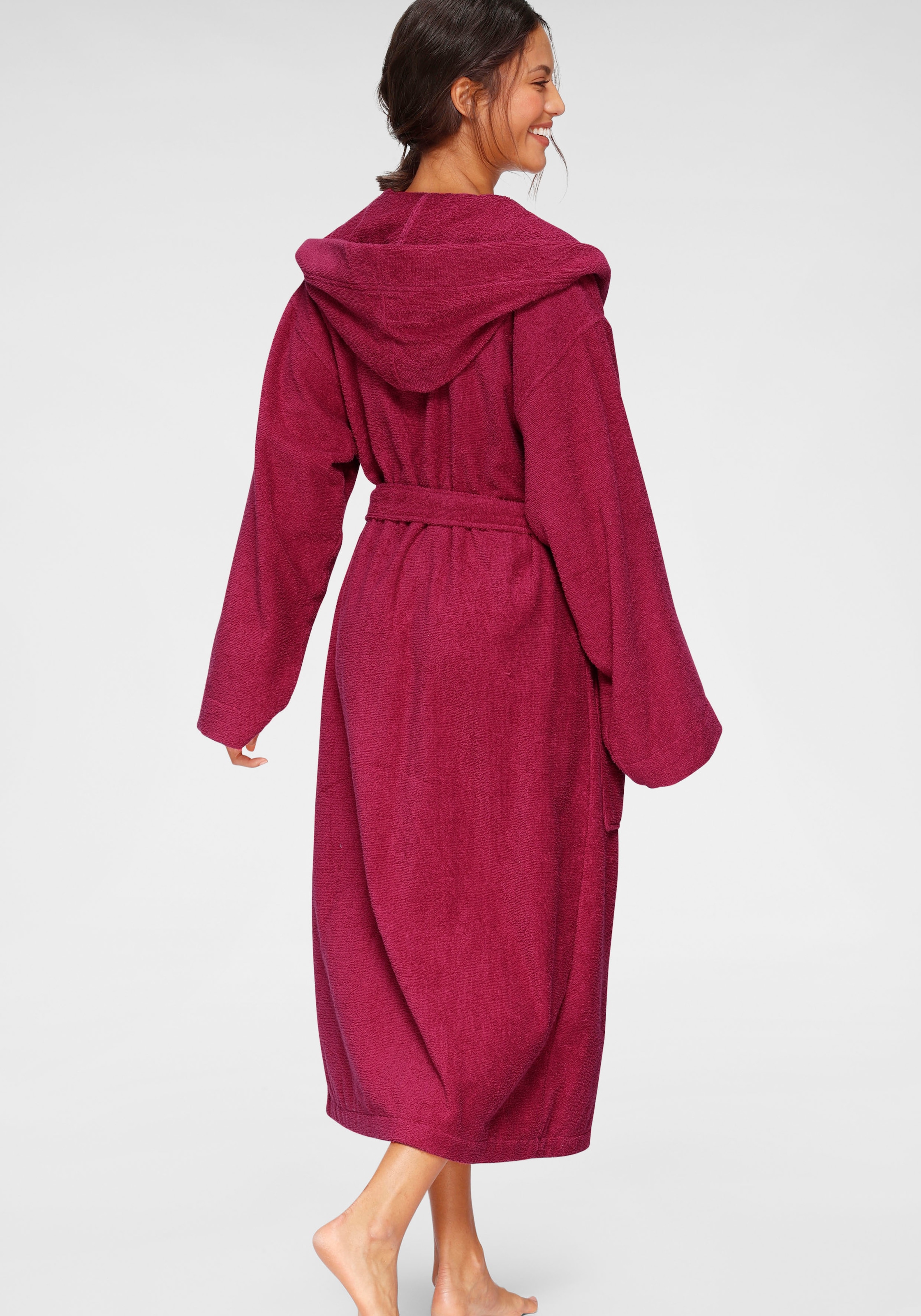 Bruno Banani Unisex-Bademantel »Robby, ideal für Sauna & Spa, Hotelbademantel, Morgenmantel«, (1 St.), Damen & Herren Bademäntel, Baumwolle, mit Taschen, Reise, Sauna, S-3XL