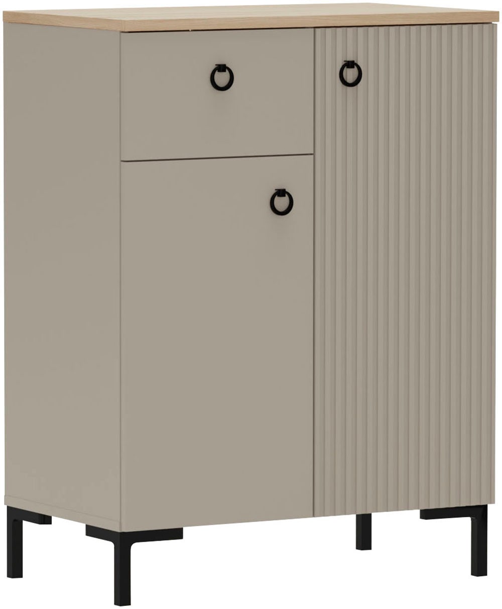 Home affaire Kommode "Luminara" 1 Stk. tlg. Kommode mit Soft-Close und Platz für 5 Schuhpaare - (B/T/H) 70/41/93cm
