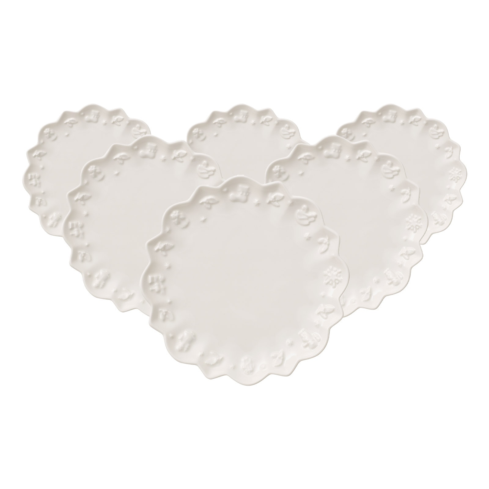 Villeroy & Boch Untertasse "Untertassen Toys Delight Royal Classic ø 18,5 cm 6er Set weiß"