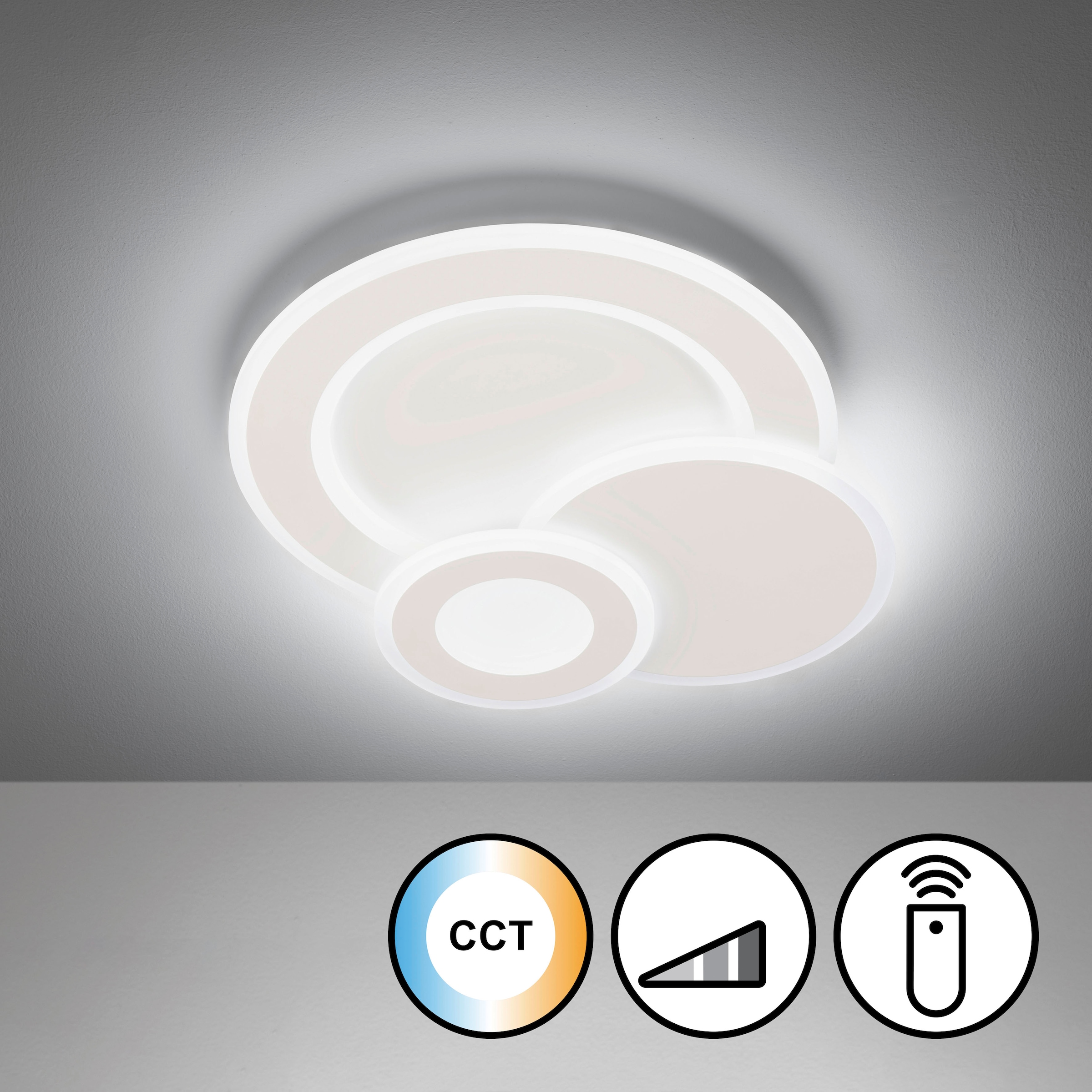 FISCHER & HONSEL Deckenleuchte »Joster«, 1 flammig, Leuchtmittel LED-Modul | LED fest integriert, langlebige LED, dimmbar