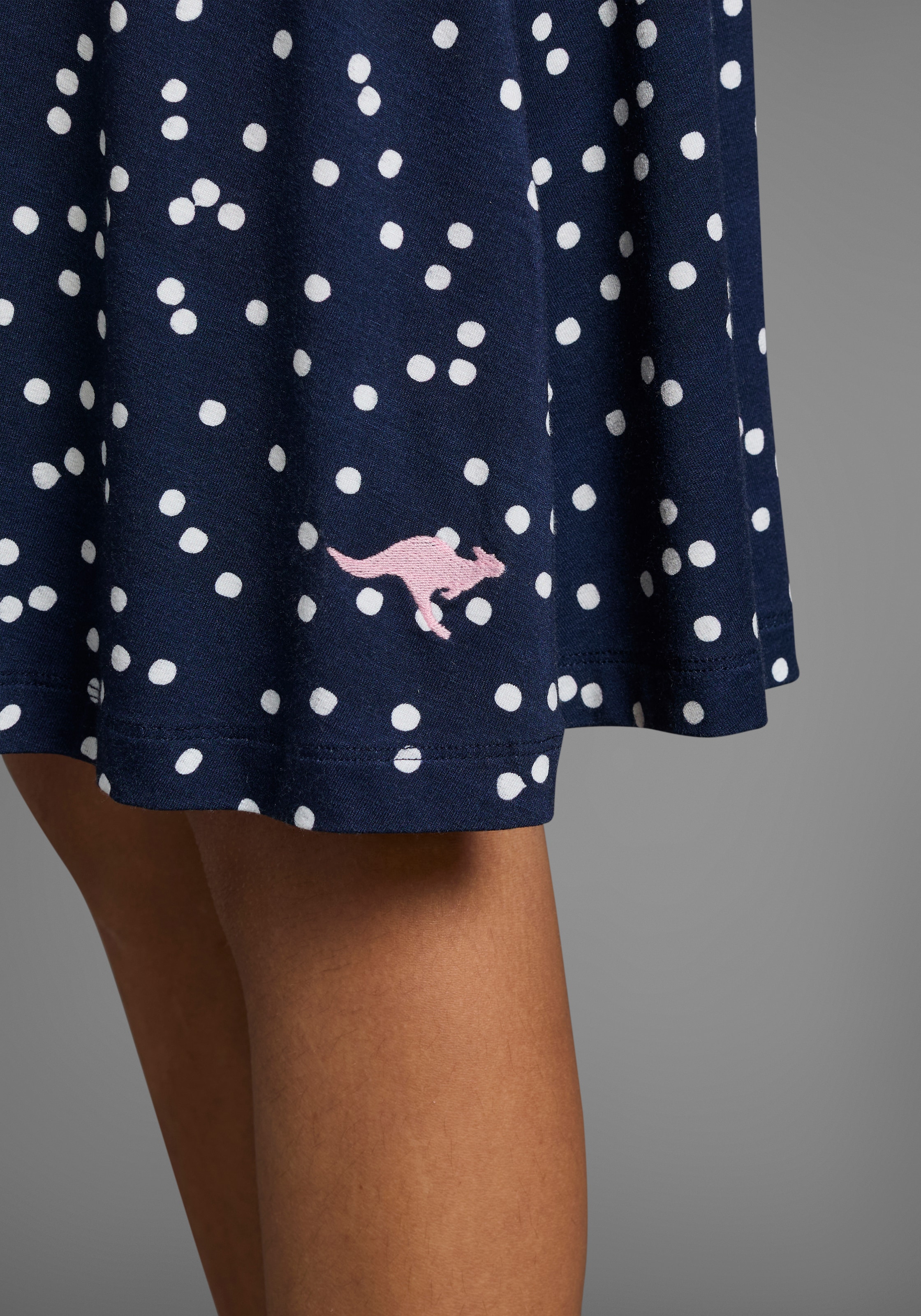 KangaROOS Jerseykleid », Skaterkleid aus Viskose«, für Sommer und Party, kniefrei, modisch, aus Viskose und Elasthan