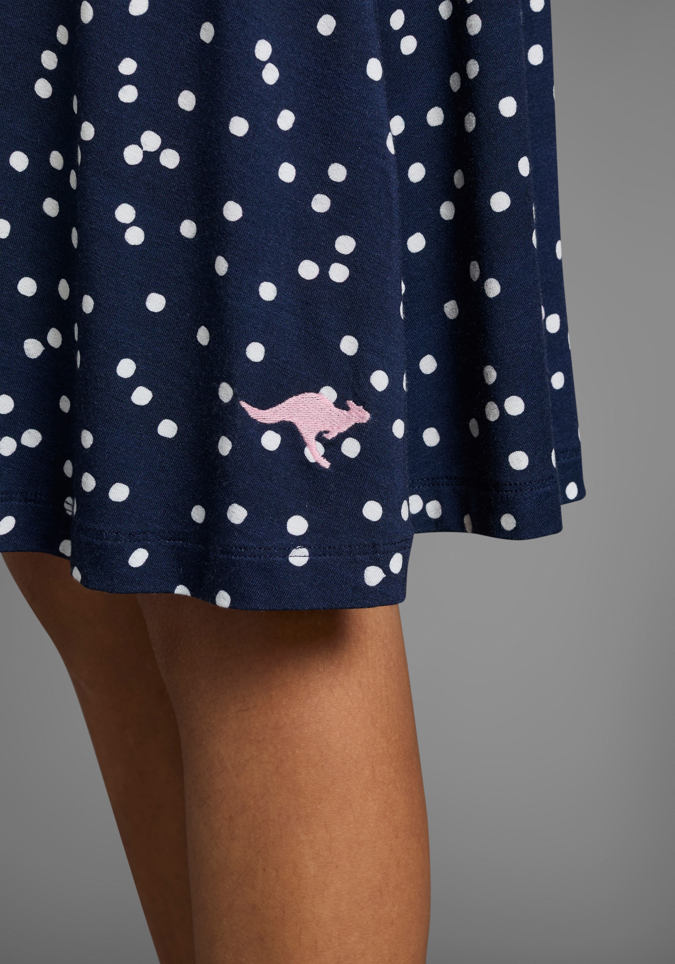 Thumbnail - KangaROOS Jerseykleid ", Skaterkleid aus Viskose" für Sommer und Party, kniefrei, modisch, aus Viskose und Elasthan