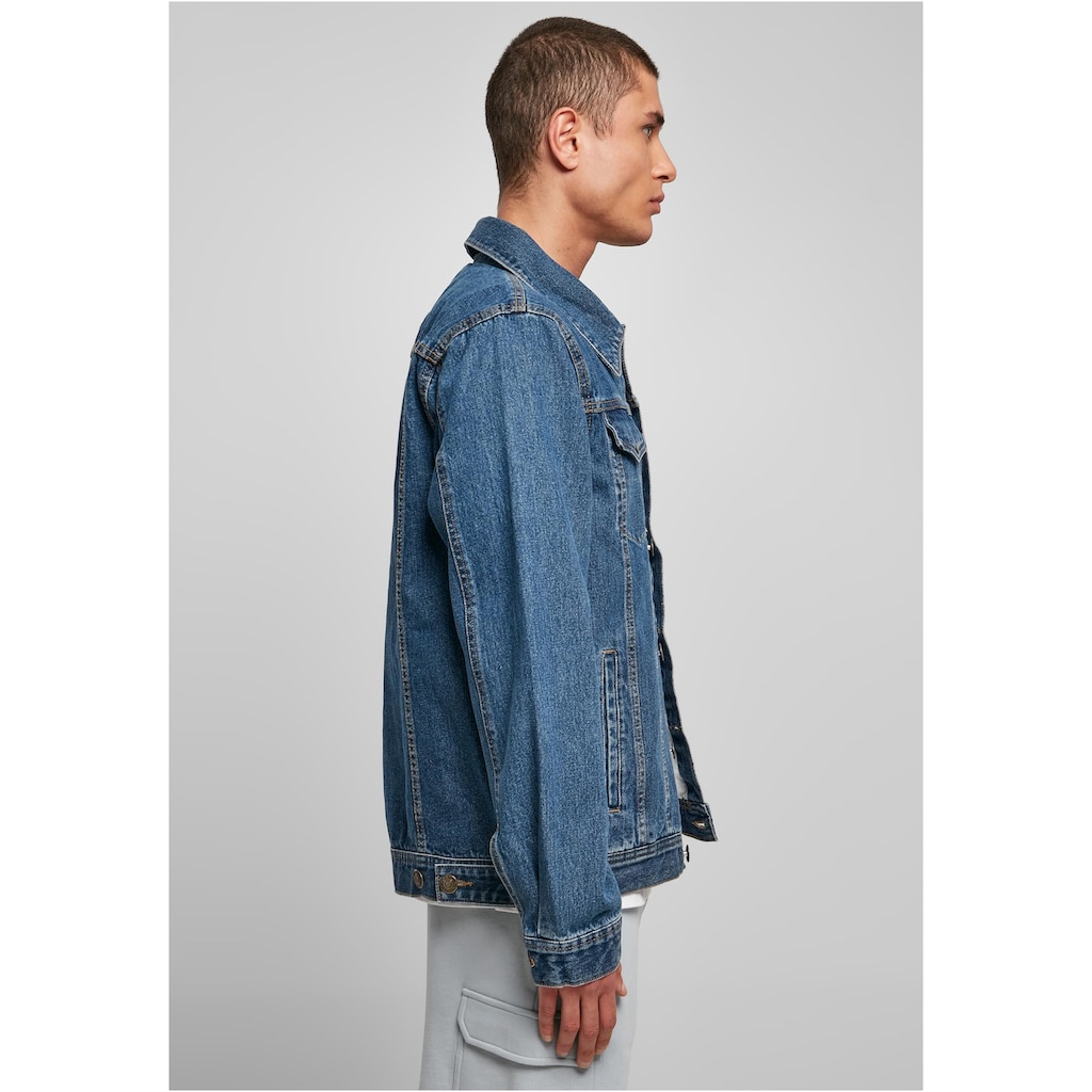 URBAN CLASSICS Jeansjacke »Urban Classics Herren Organic Basic Denim Jacket«, (1 St.), ohne Kapuze