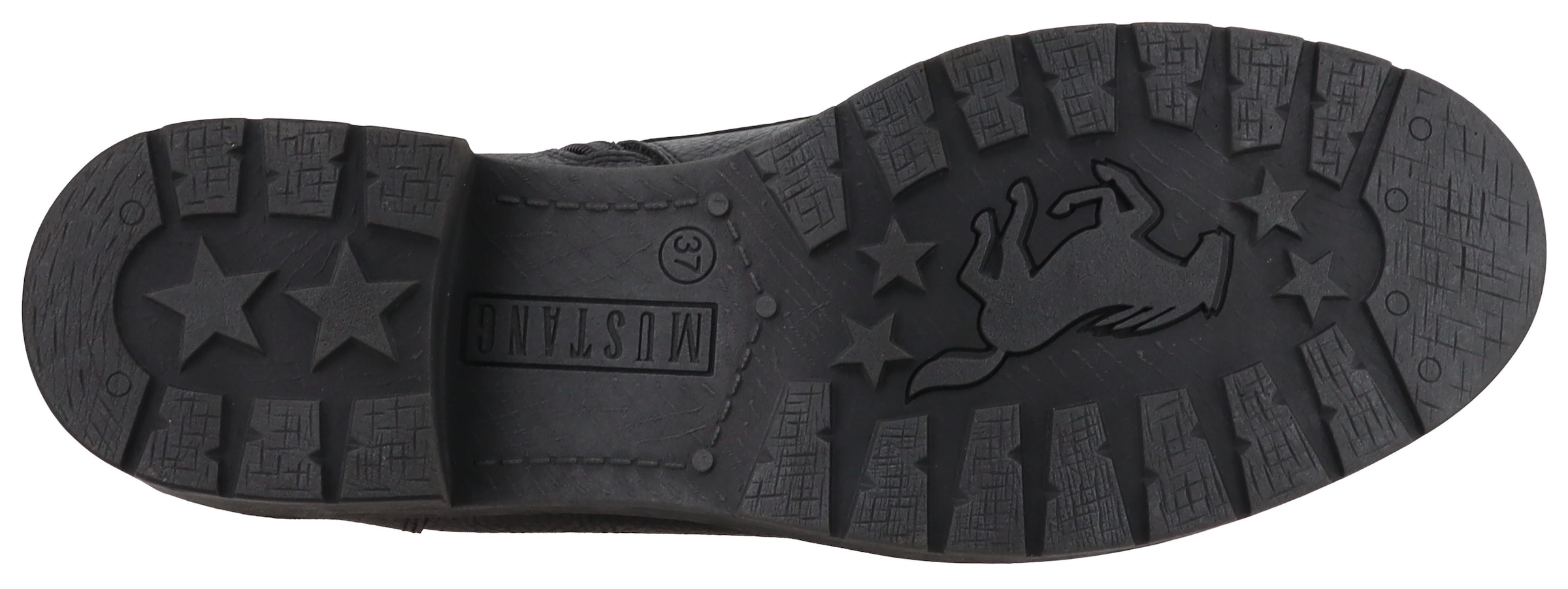 Mustang Shoes Winterstiefelette »Elfi«  Winterstiefel mit Reißverschluss und markanter Schnürung