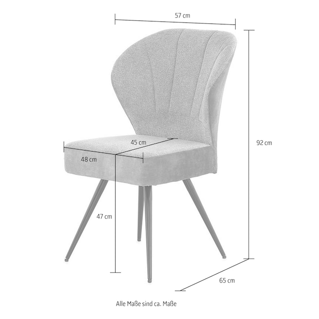 Jockenhöfer Gruppe Freischwinger »Oder«, (Set), 4 St., Microfaser, mit  Taschenfederkenpolsterung, Materialmix, in 2 Farben bestellbar kaufen | BAUR