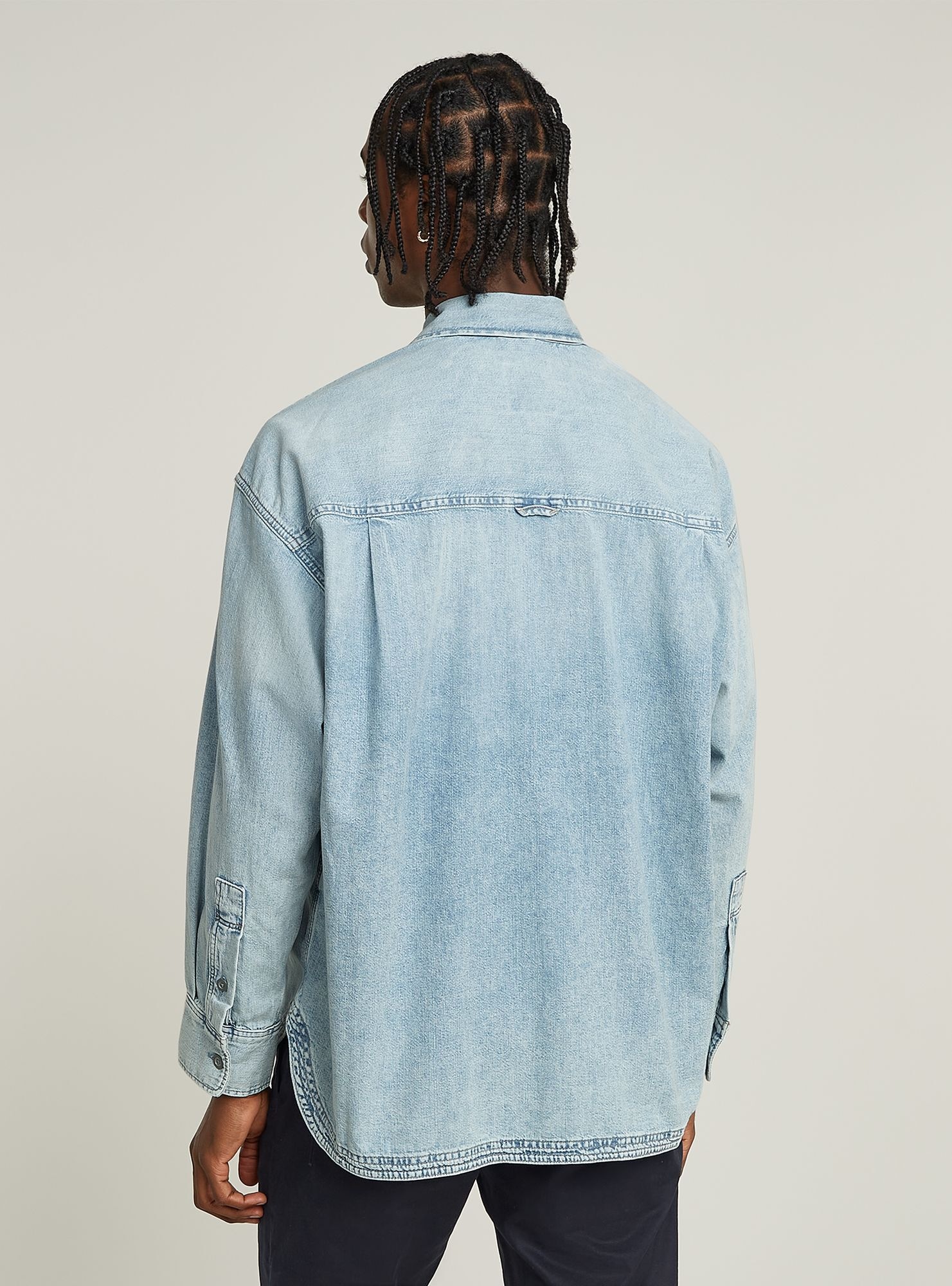 G-STAR Langarmshirt »2 Pocket Pleated Boxy Hemd«