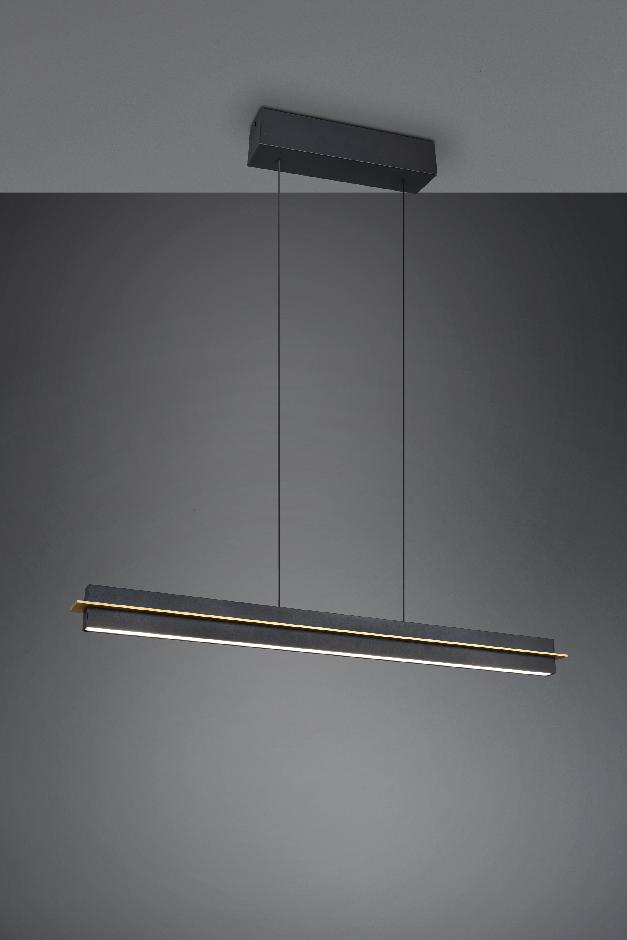 TRIO Leuchten LED Pendelleuchte »EMERSON, LED Hängeleuchte höhenverstellbar, 4-Stufen Touch Dimmer«, 1 flammig, Leuchtmittel LED-Board | LED fest integriert, Lichtfarbe einstellbar 2700-5000K warm- bis kaltweiß, Höhe max 150 cm