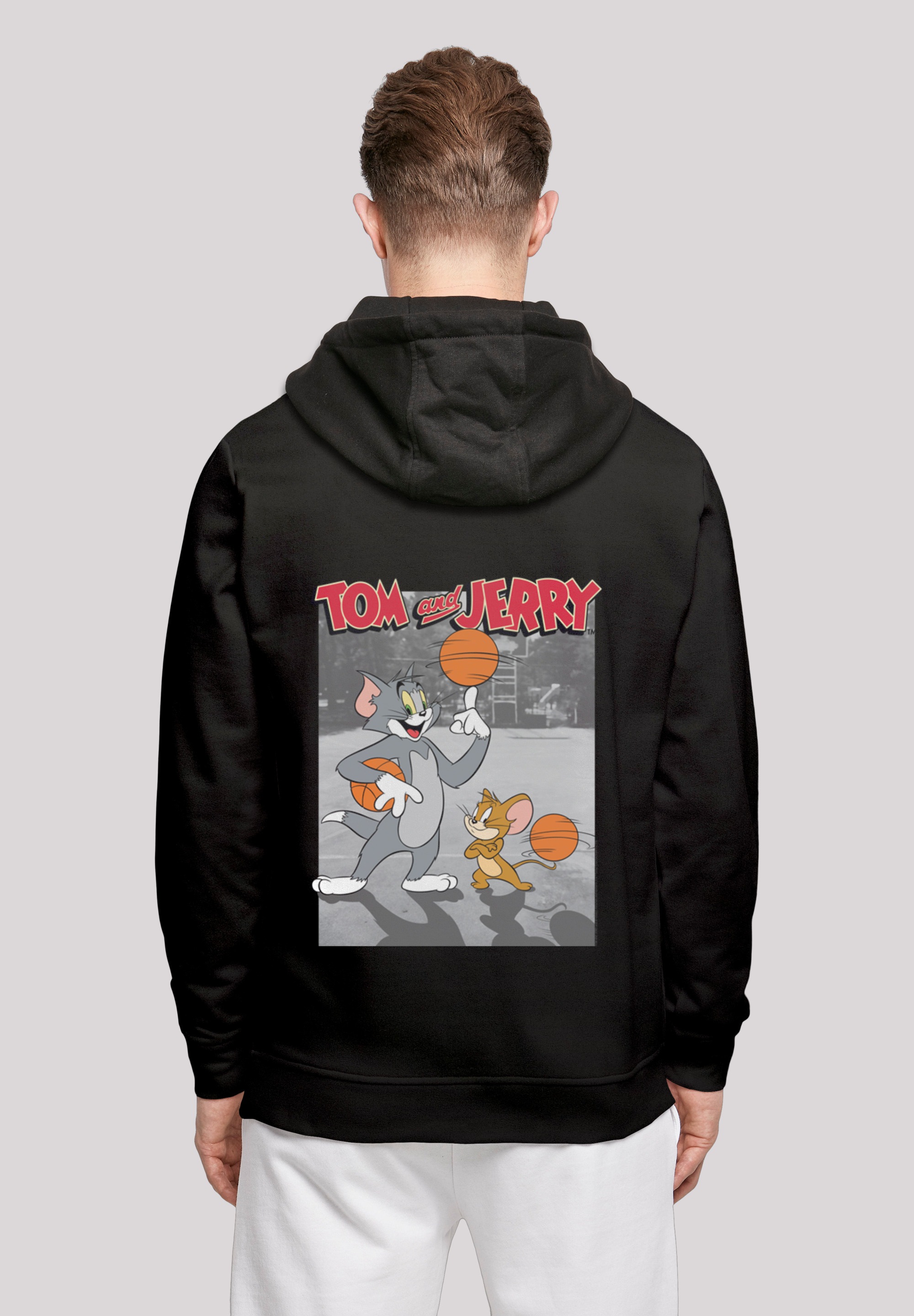 F4NT4STIC Kapuzenpullover "Tom und Jerry Basketball", Print