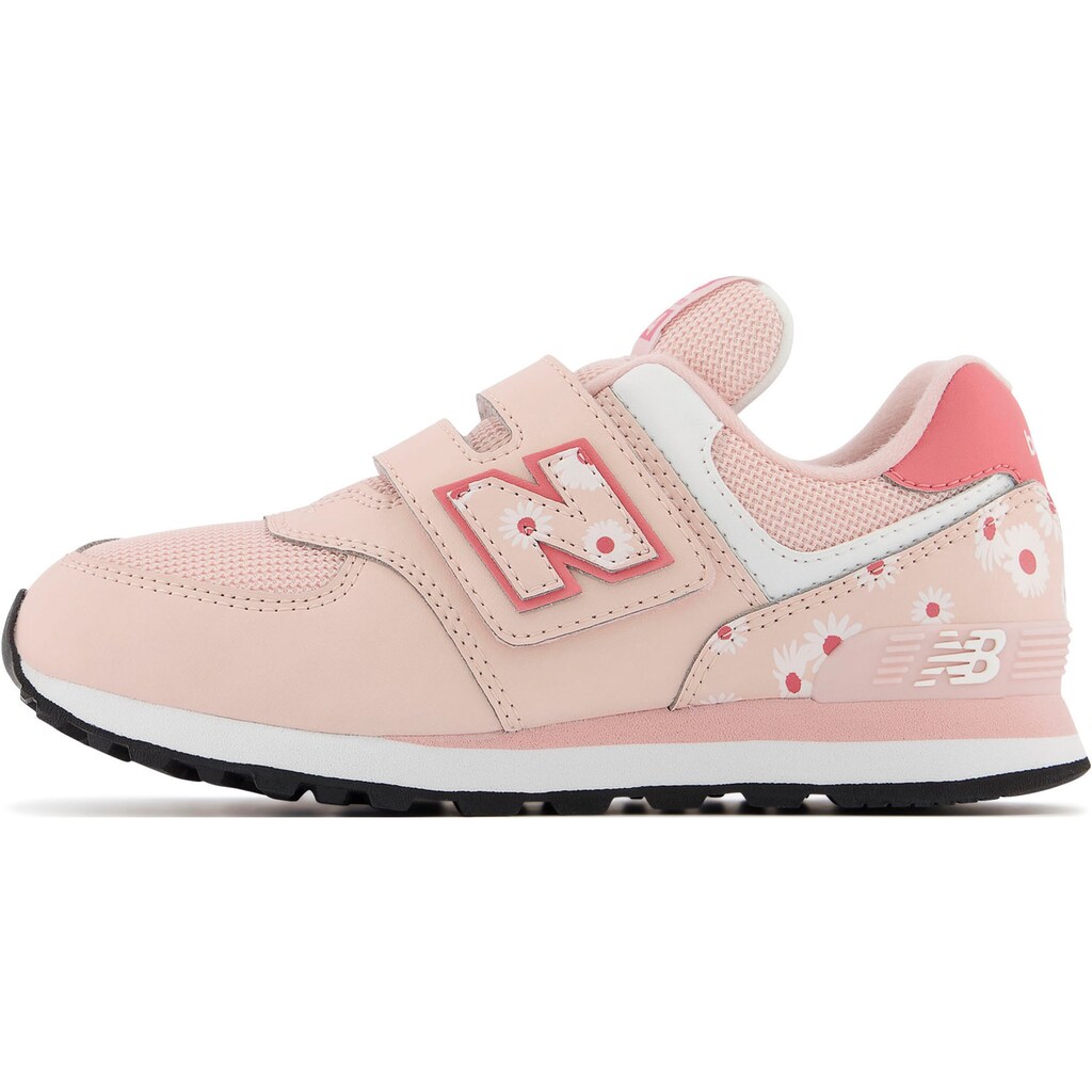 Schuhe Mädchenschuhe New Balance Sneaker »PV 574 Flower Power« rosa-geblümt Schuhe Mädchenschuhe New Balance Sneaker »PV 574 Flower Power« rosa-geblümt