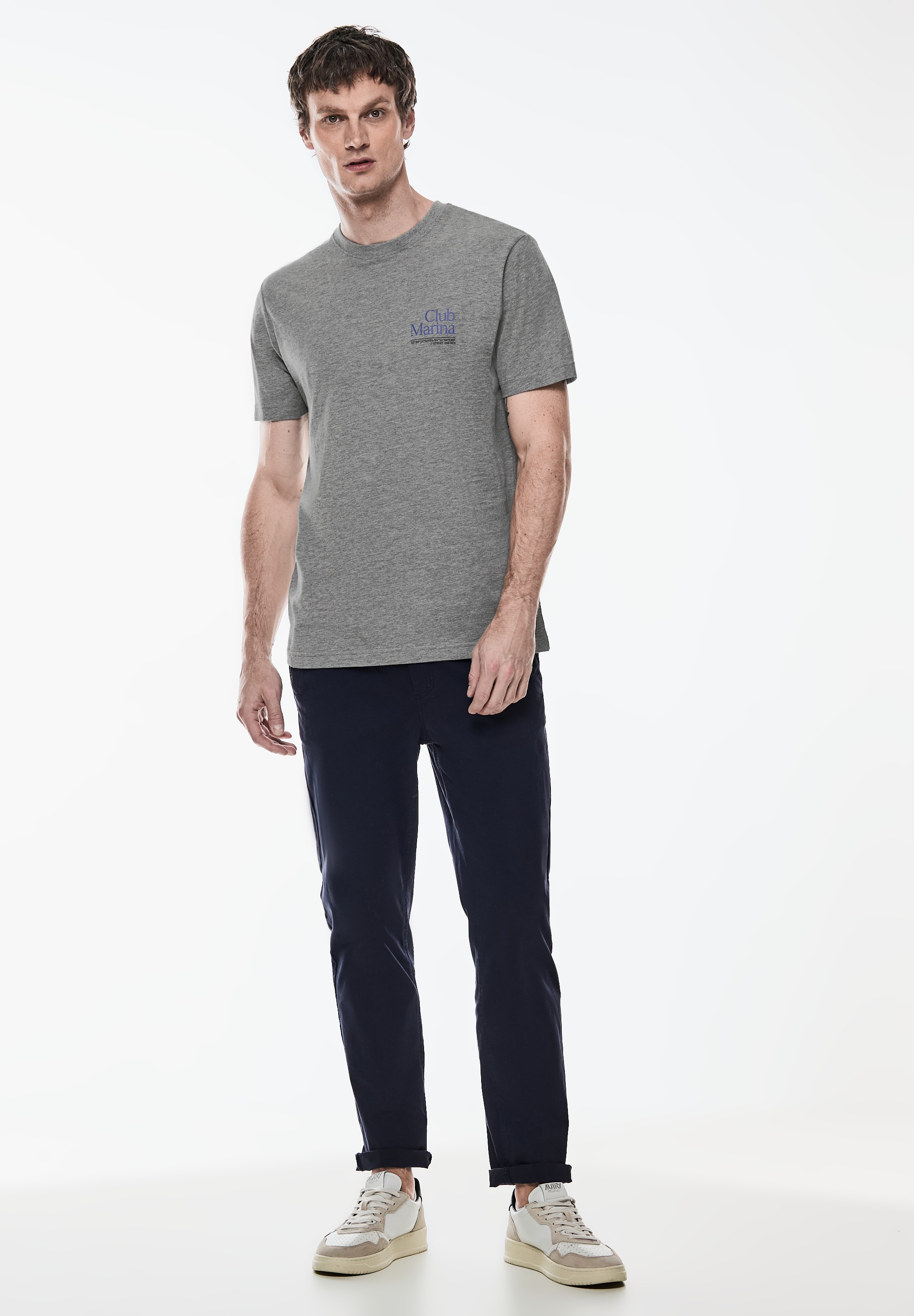 STREET ONE MEN T-Shirt aus reiner Baumwolle