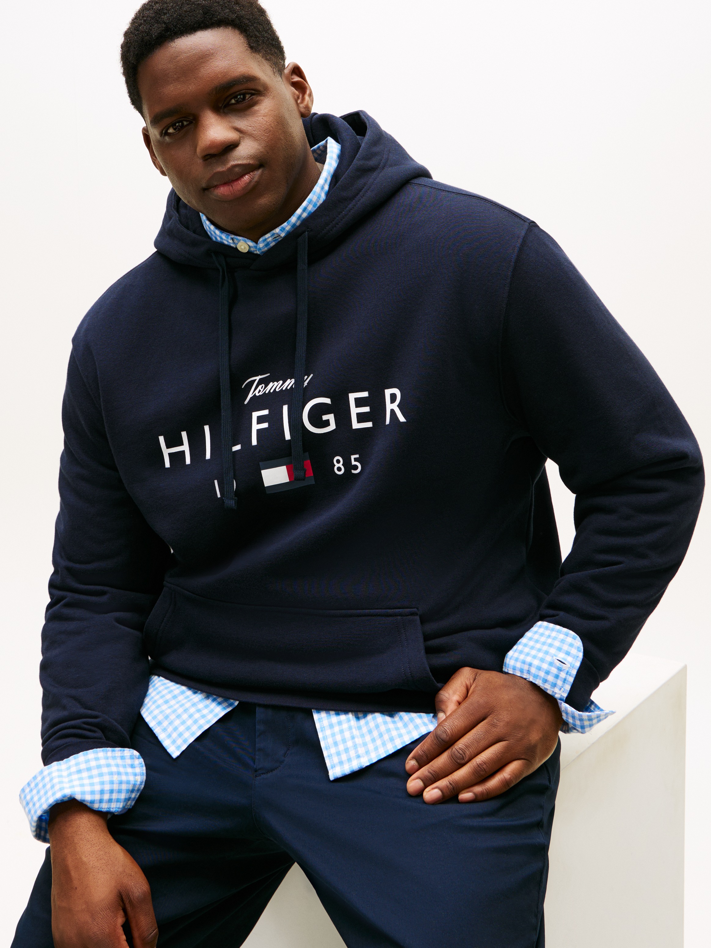 Tommy Hilfiger Big & Tall Hoodie "BT-BRANDLOVE BIG HILFIGER", mit Logo-Graf günstig online kaufen