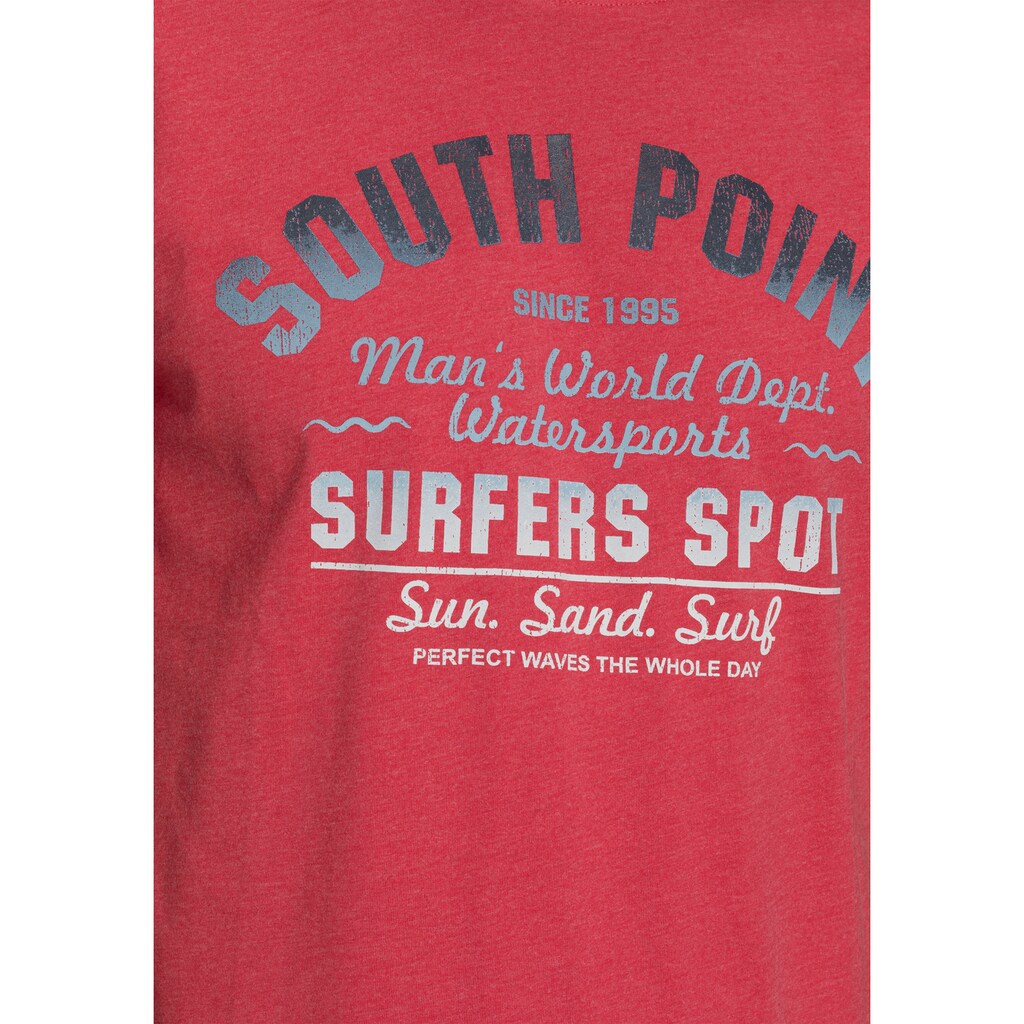 Herrenmode Shirts Man's World T-Shirt rot-meliert Herrenmode Shirts Man's World T-Shirt rot-meliert